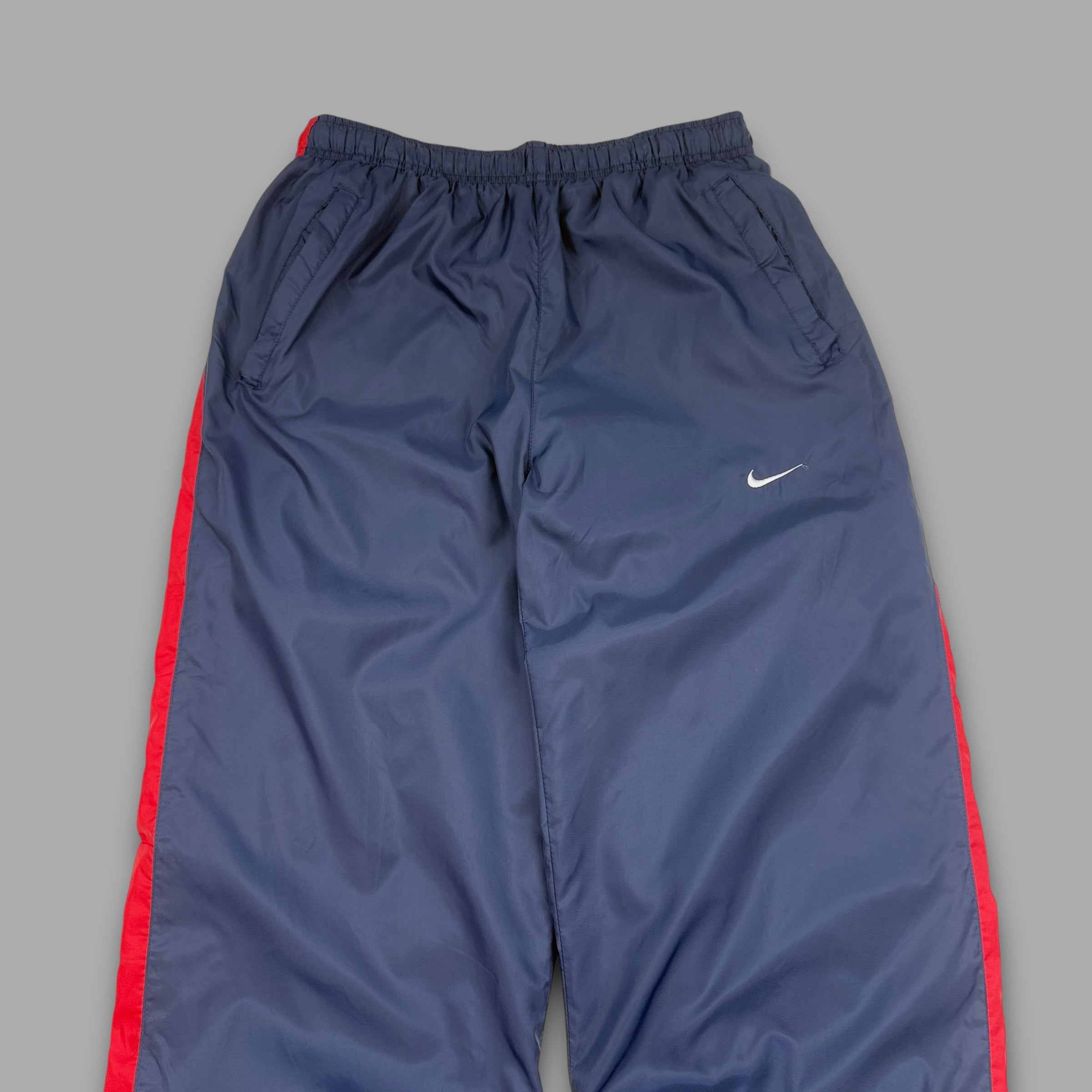 Nike 2000's baggy wide leg track bottoms (S)