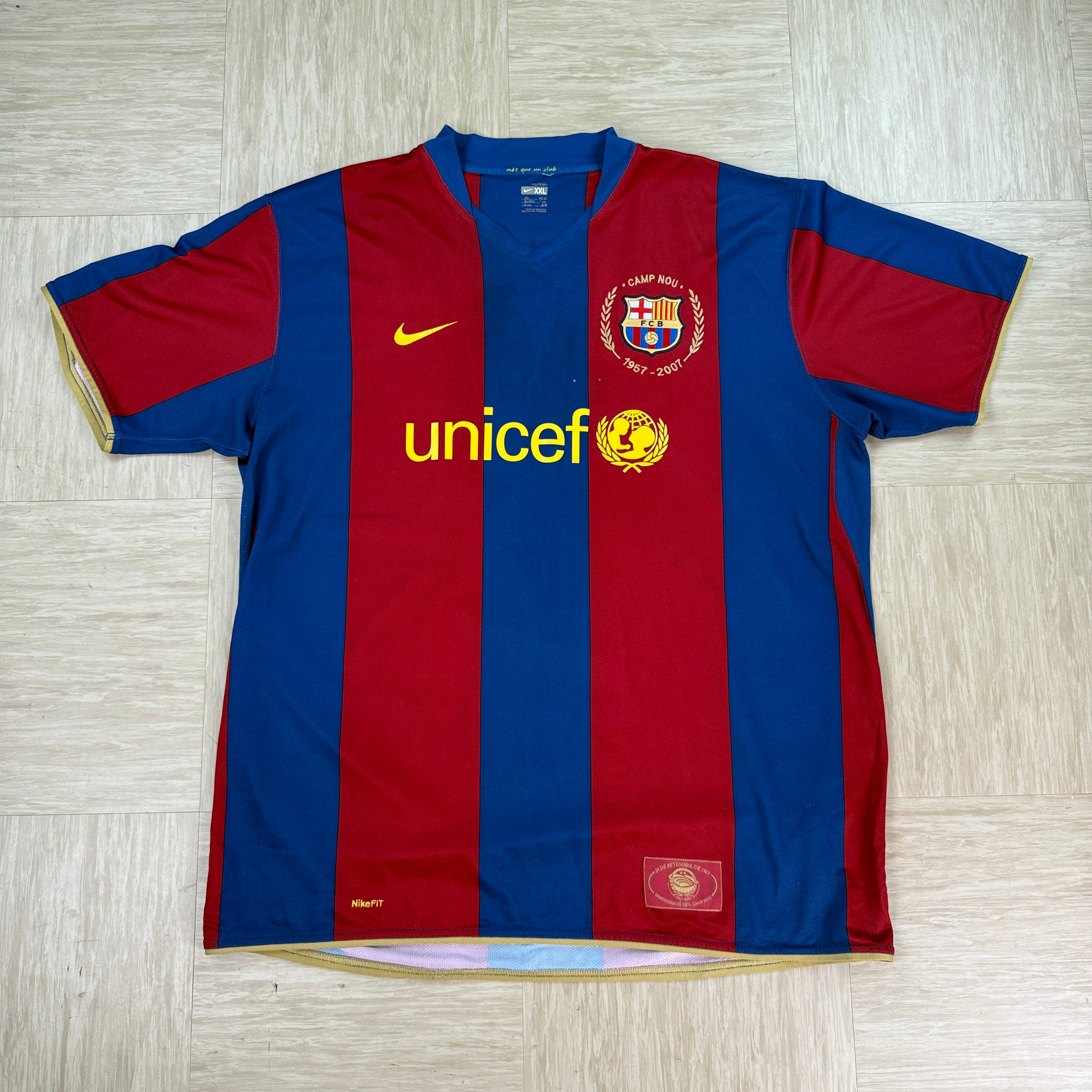 Nike FC Barcelona 2007-2008 50th anniversary home shirt (XXL)