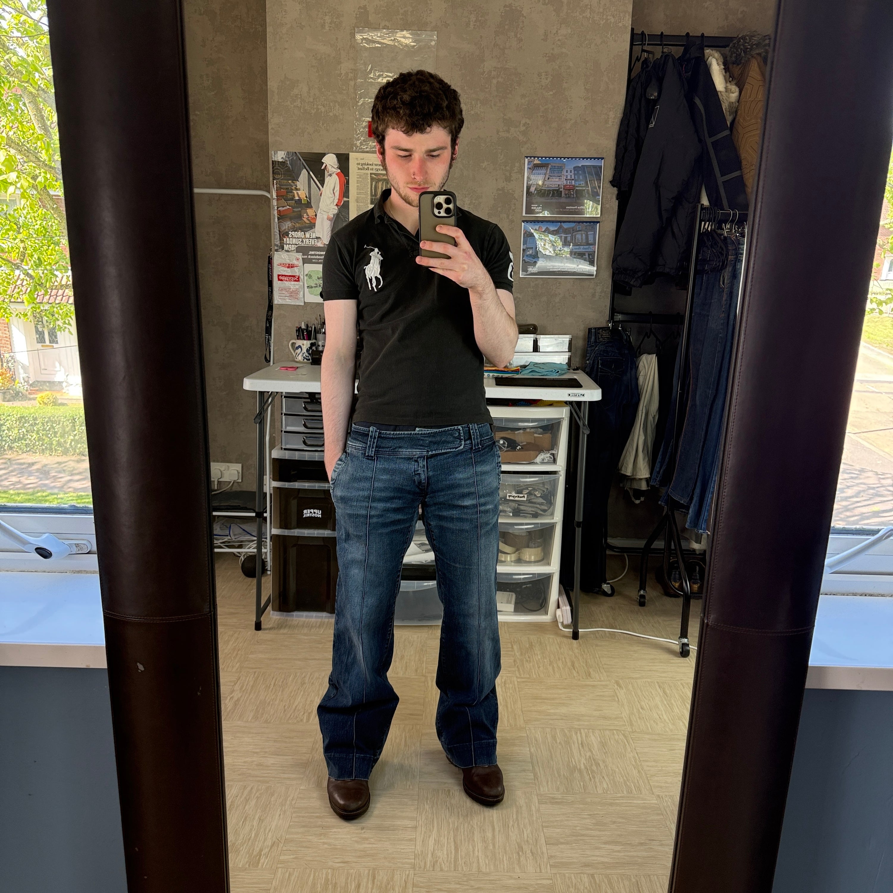 Miss sixty 2000's relaxed bootcut denim jeans (S-M)