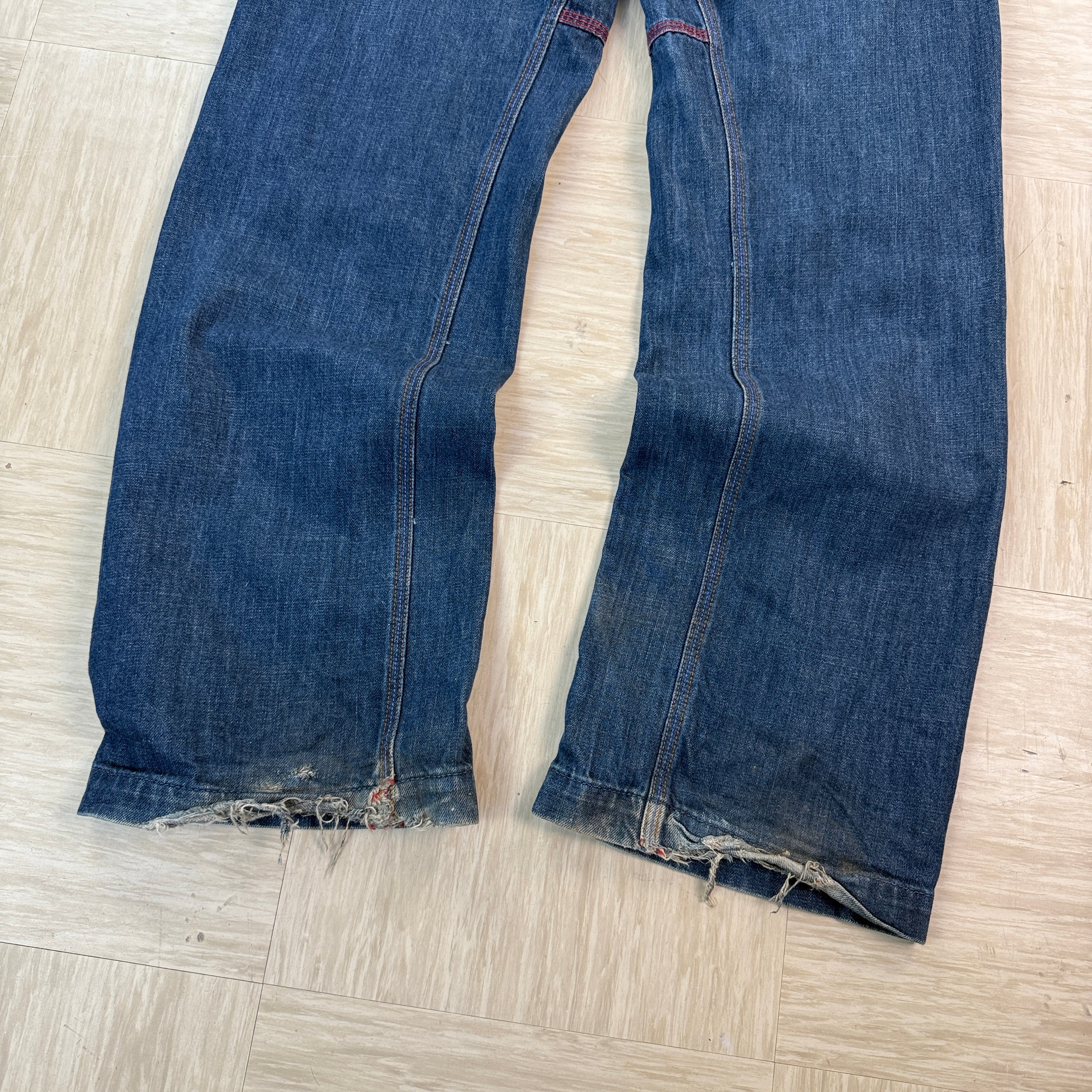 Diesel 2004 relaxed bootcut embroidered denim jeans (S)