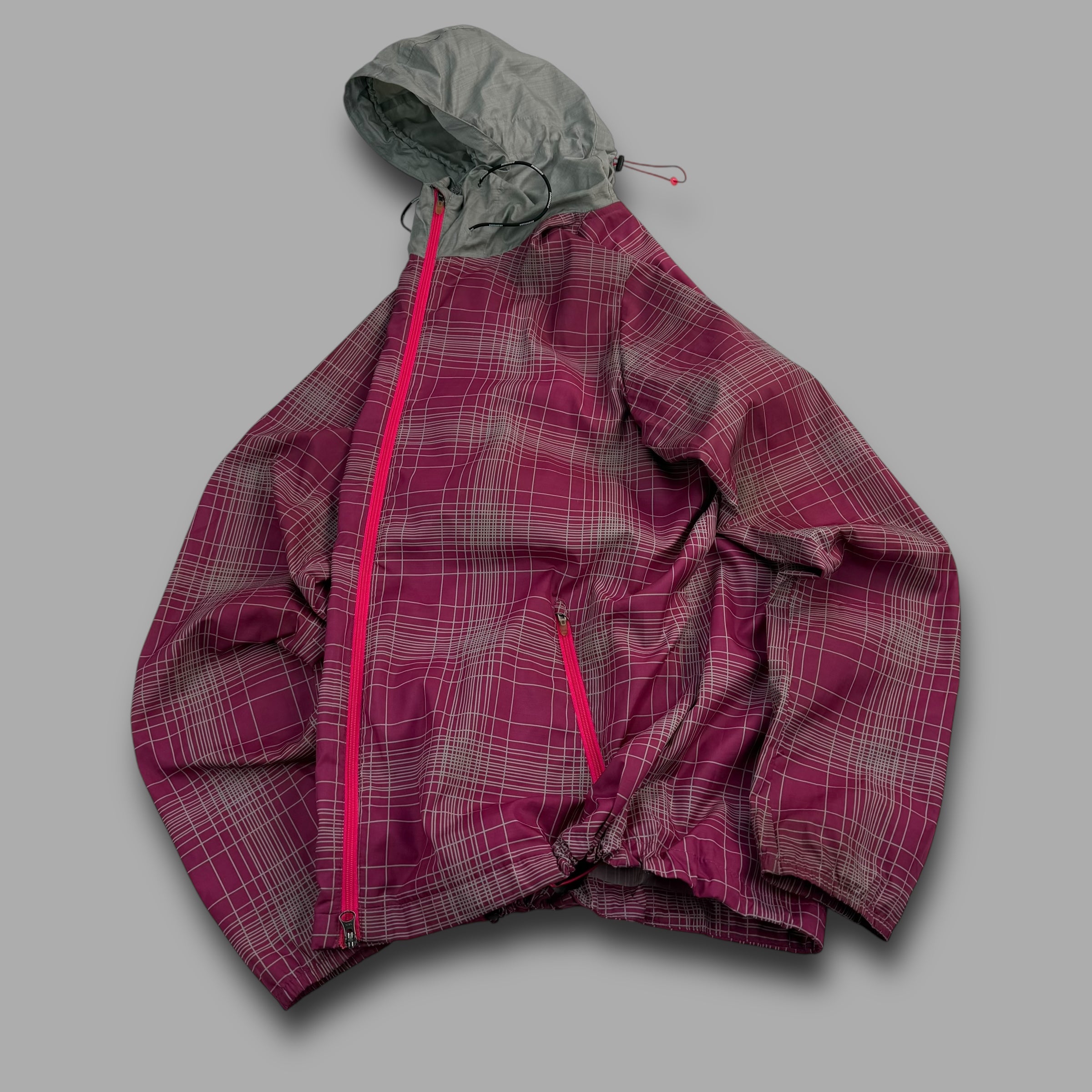 Nike 2000's lightweight plaid technical running jacket (S)