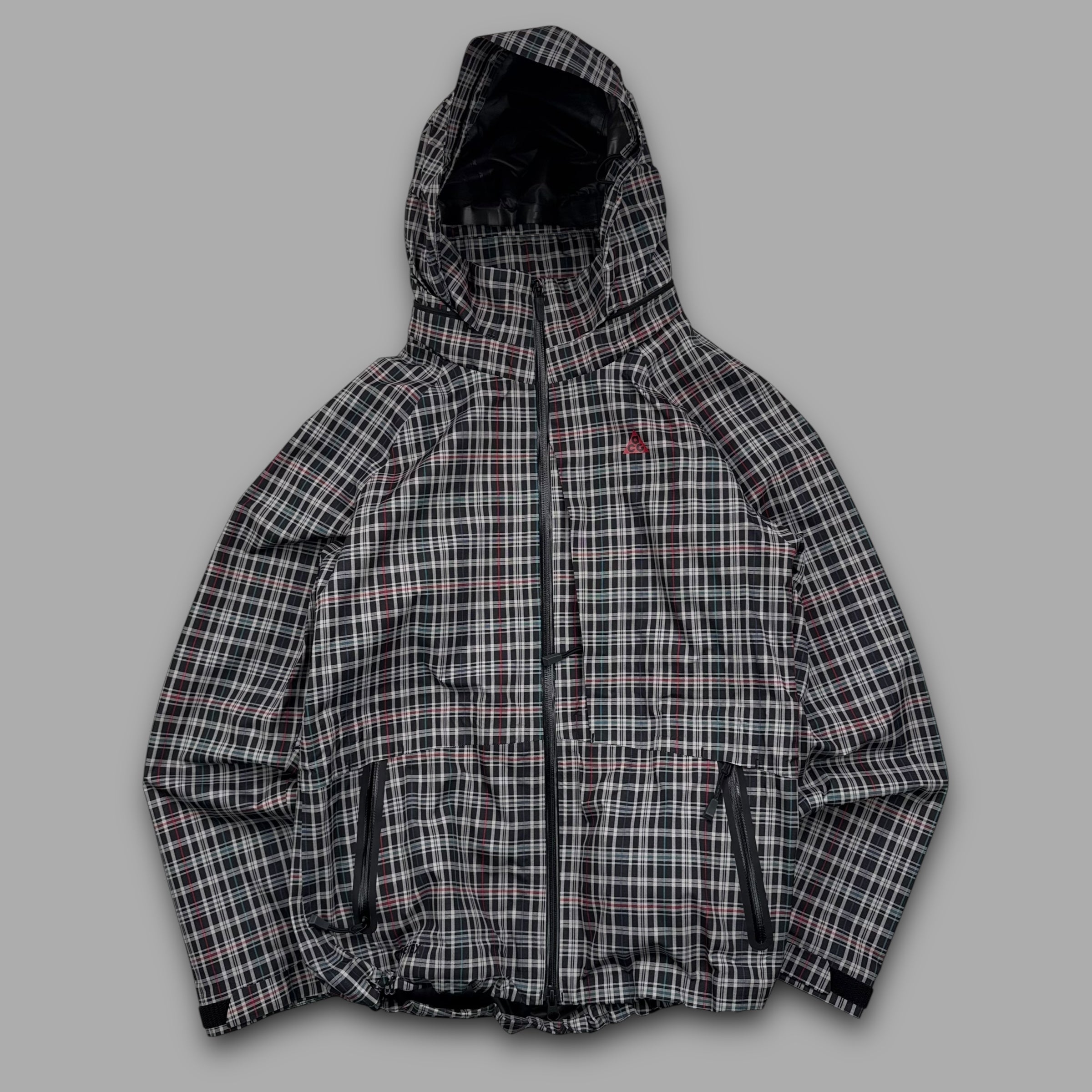 Nike ACG 2000's technical plaid taped seams shell jacket (M