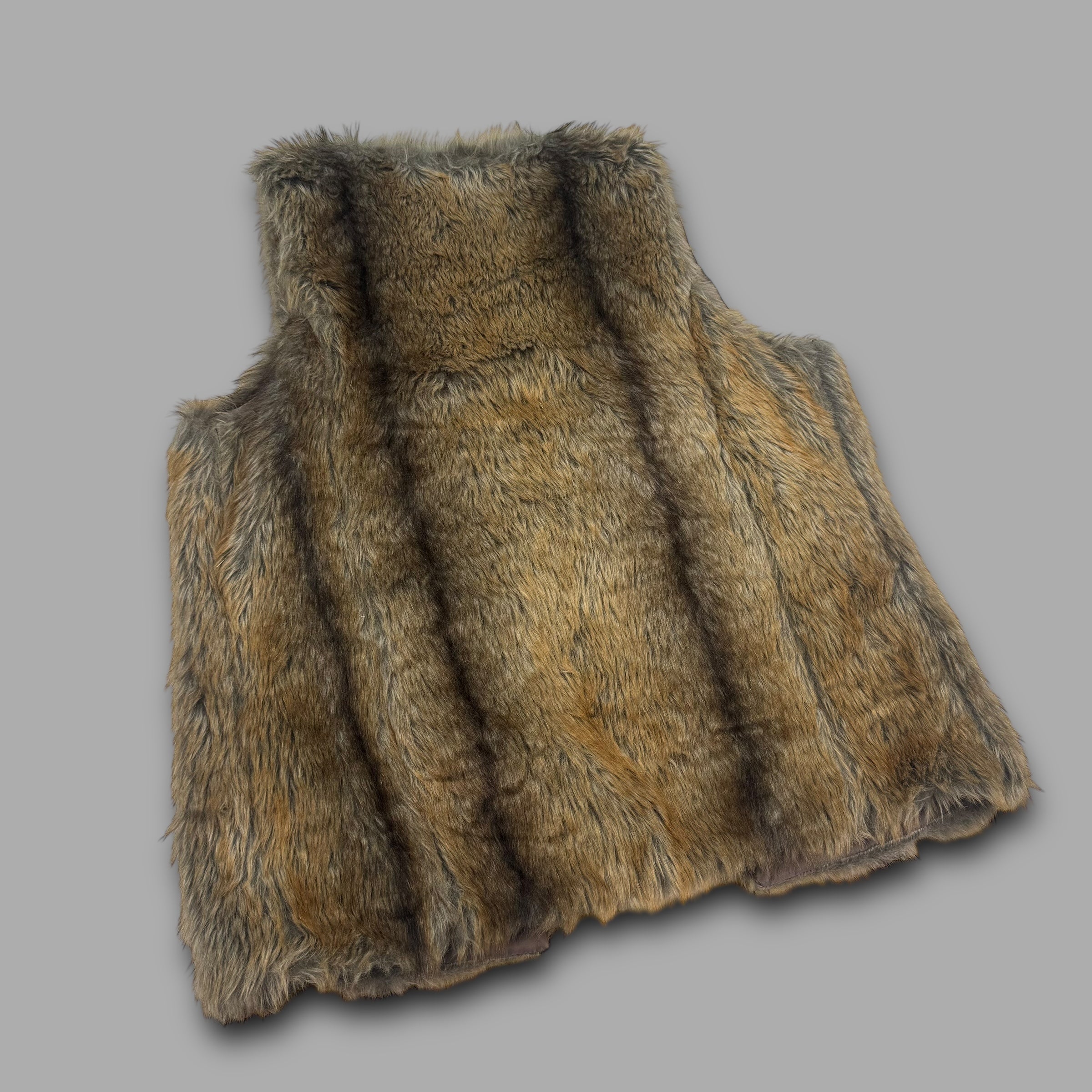 Faux fur 2000's pullover gilet (L) wms