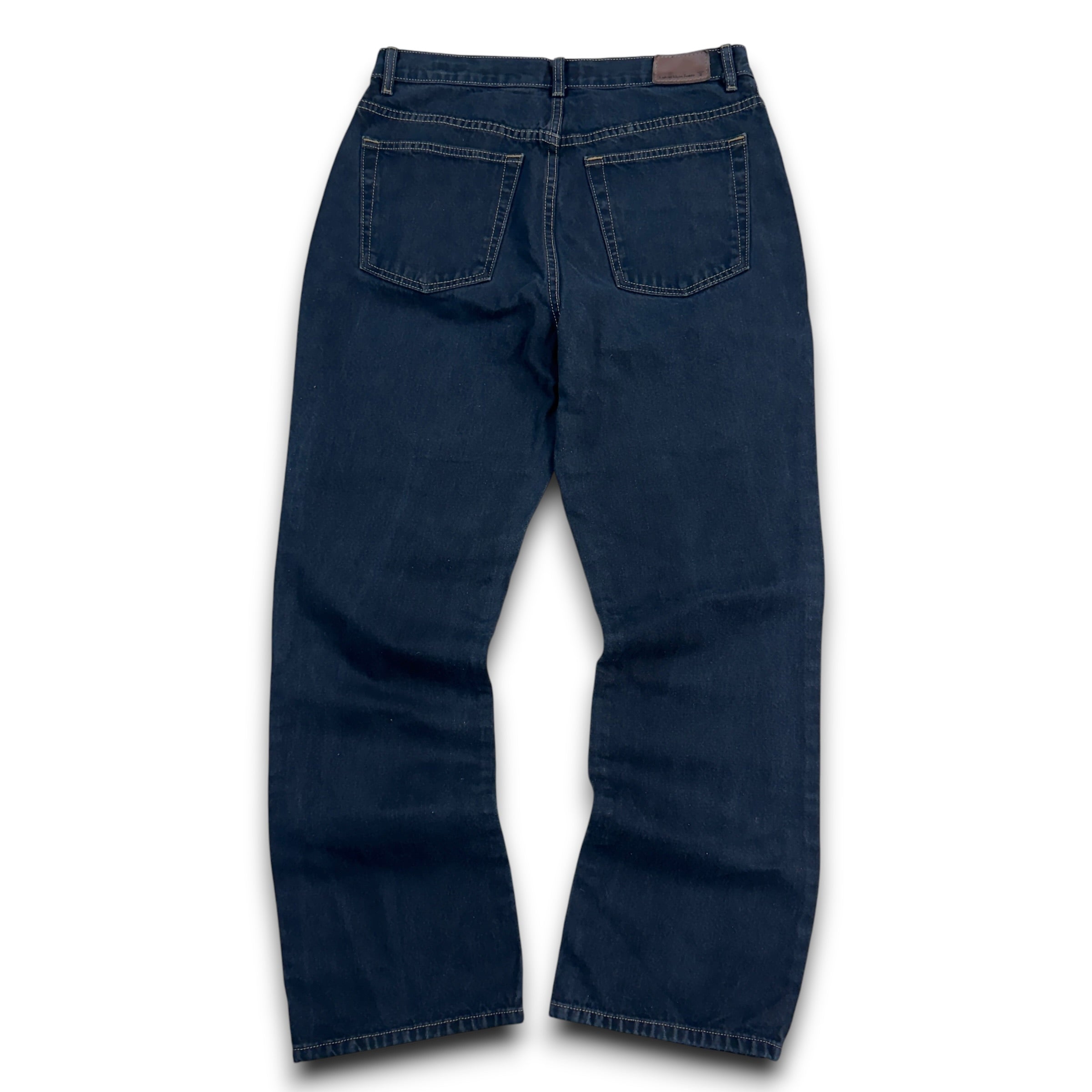 Calvin Klein 2000's black relaxed denim bootcut jeans (S)