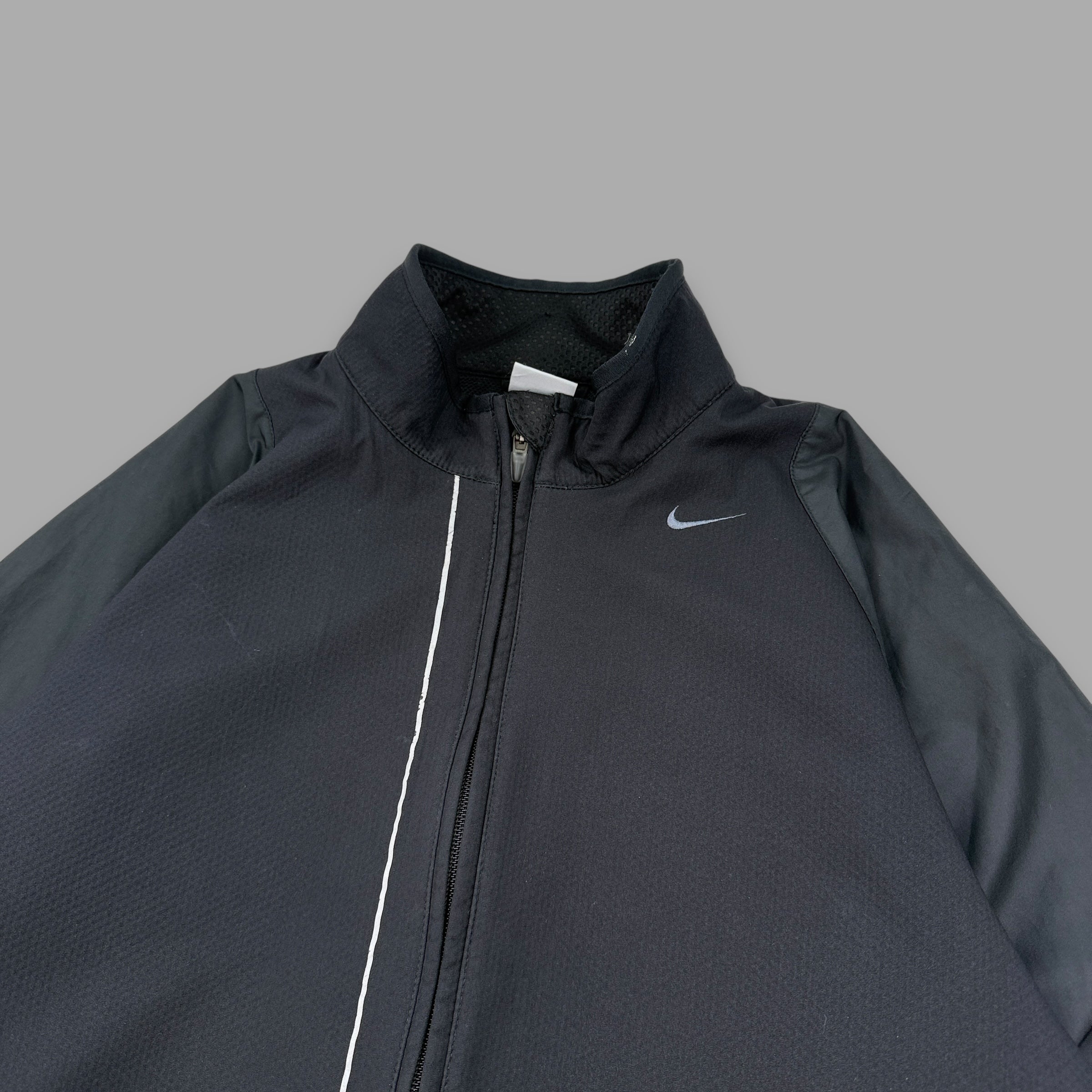 Nike 2000's technical clima-fit panelled softshell track jacket (M)