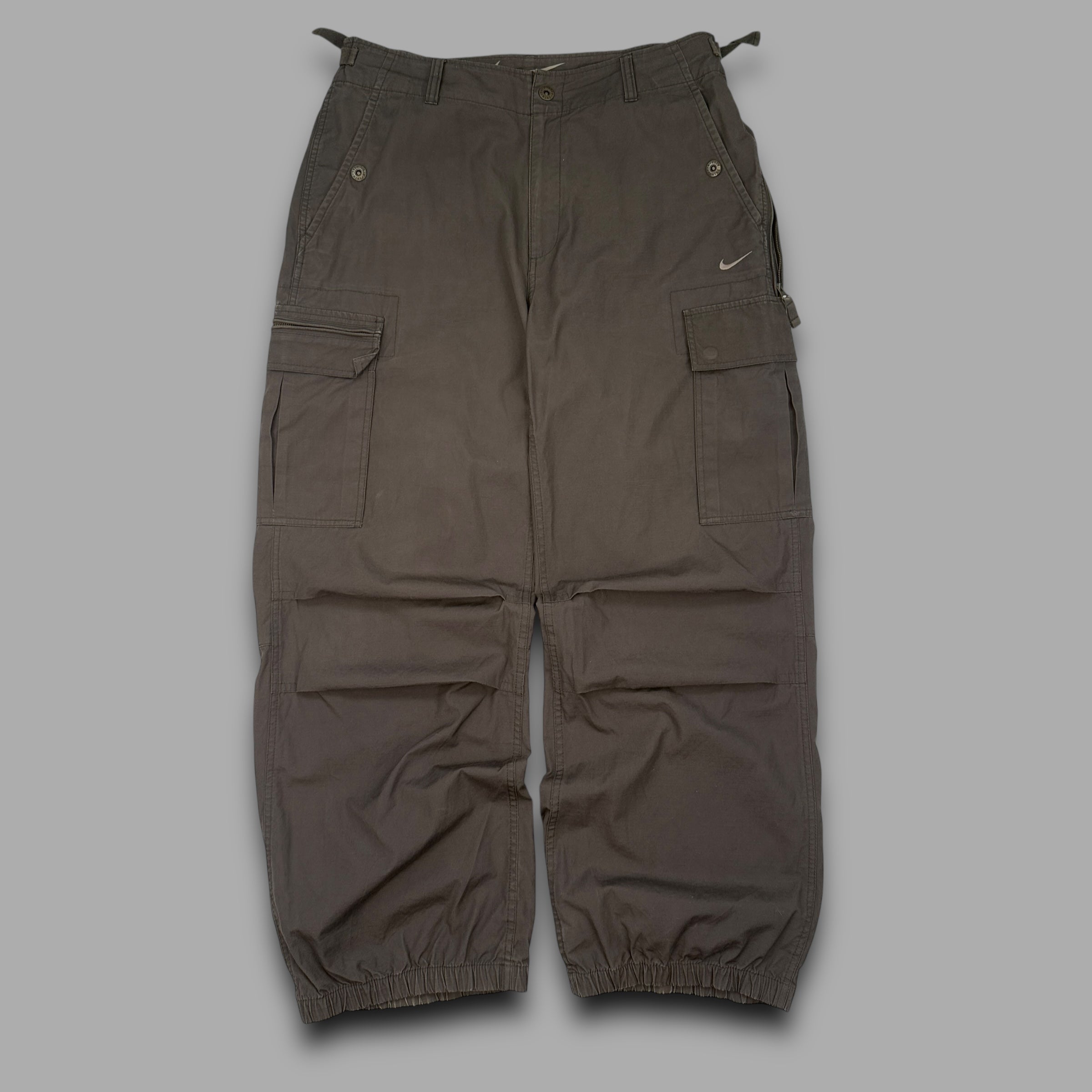 Nike 2000's technical combat parachute trousers (L)