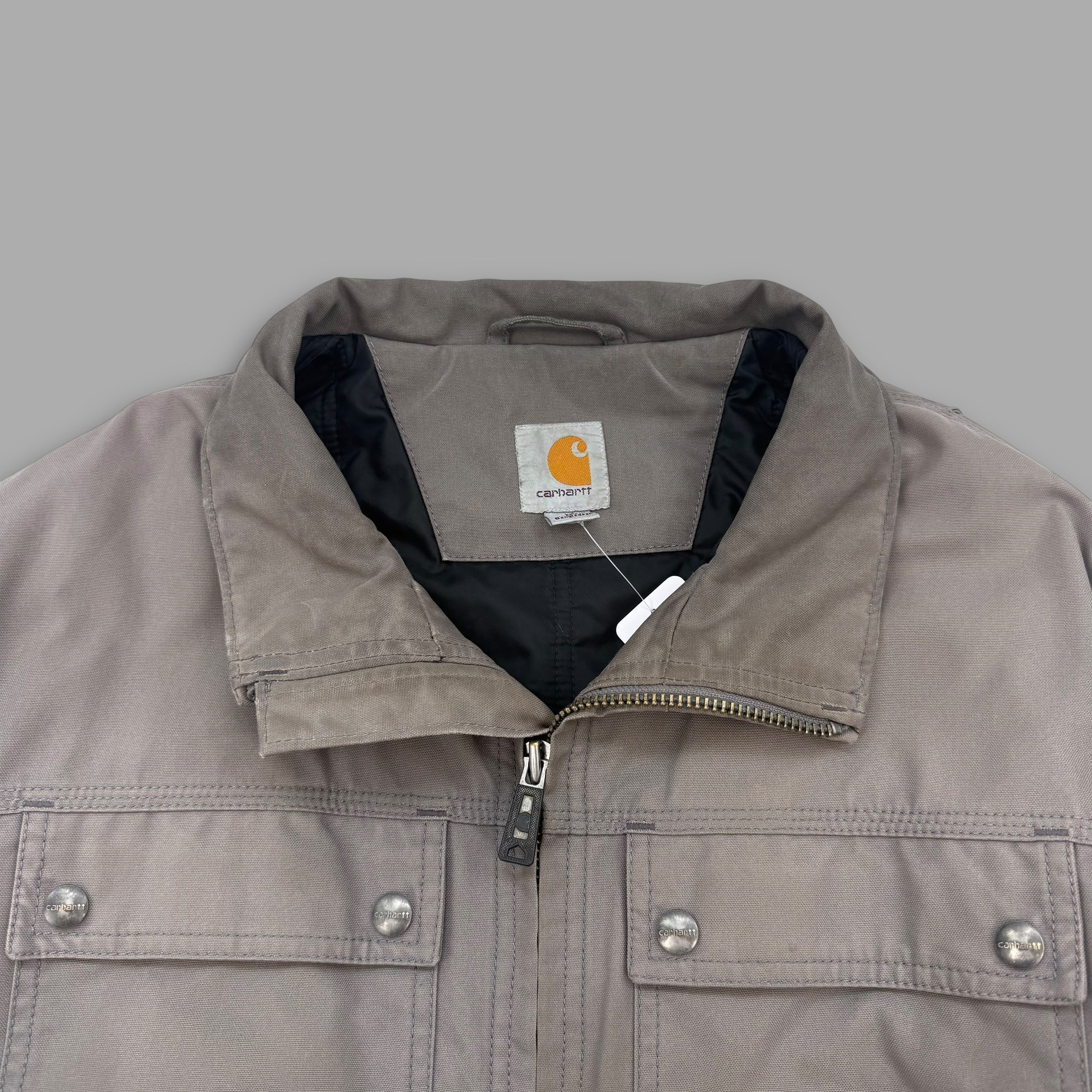 Carhartt 2000's multi-pocket quick duck workwear jacket (M-L)