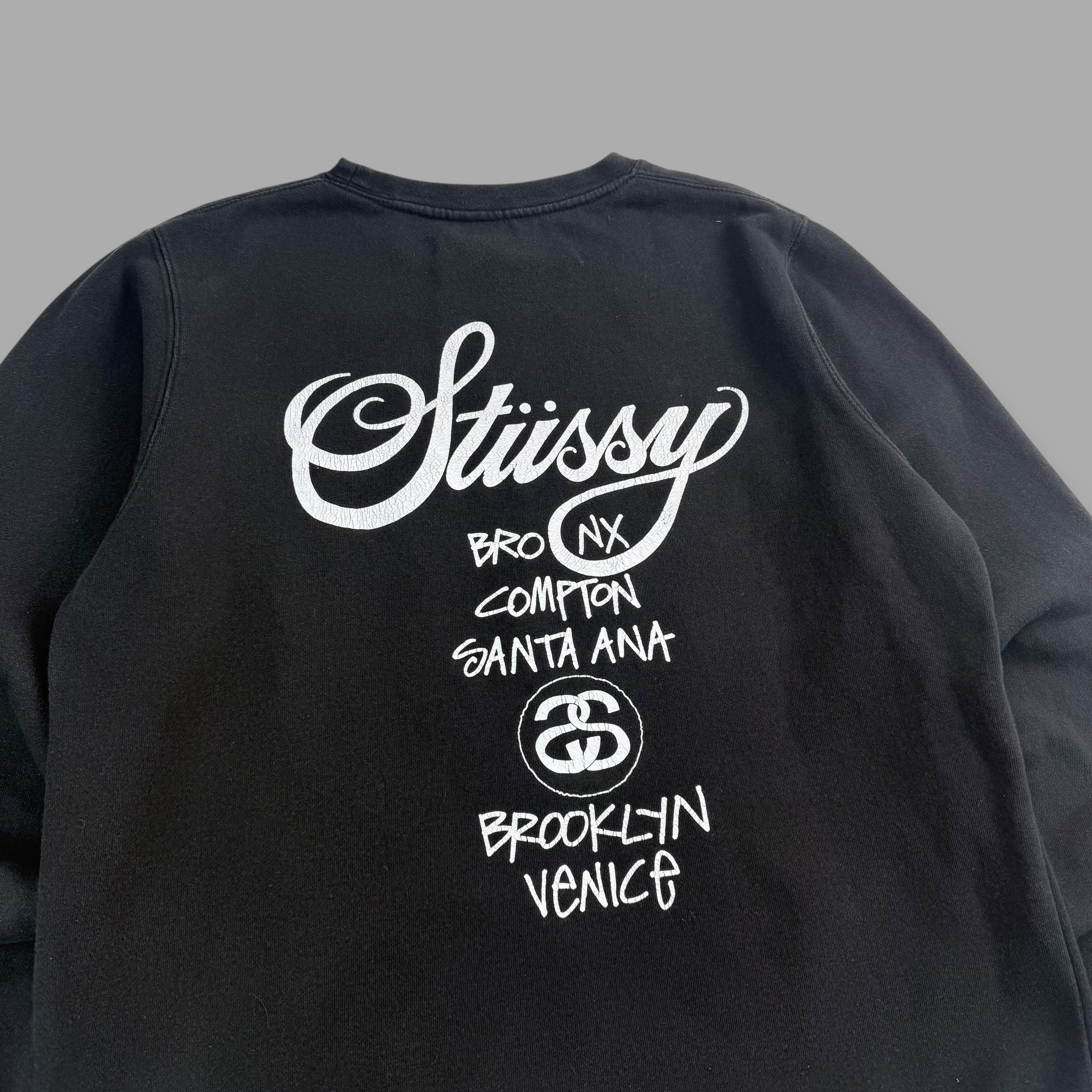 Stussy 2000's graphic spellout sweatshirt (L)