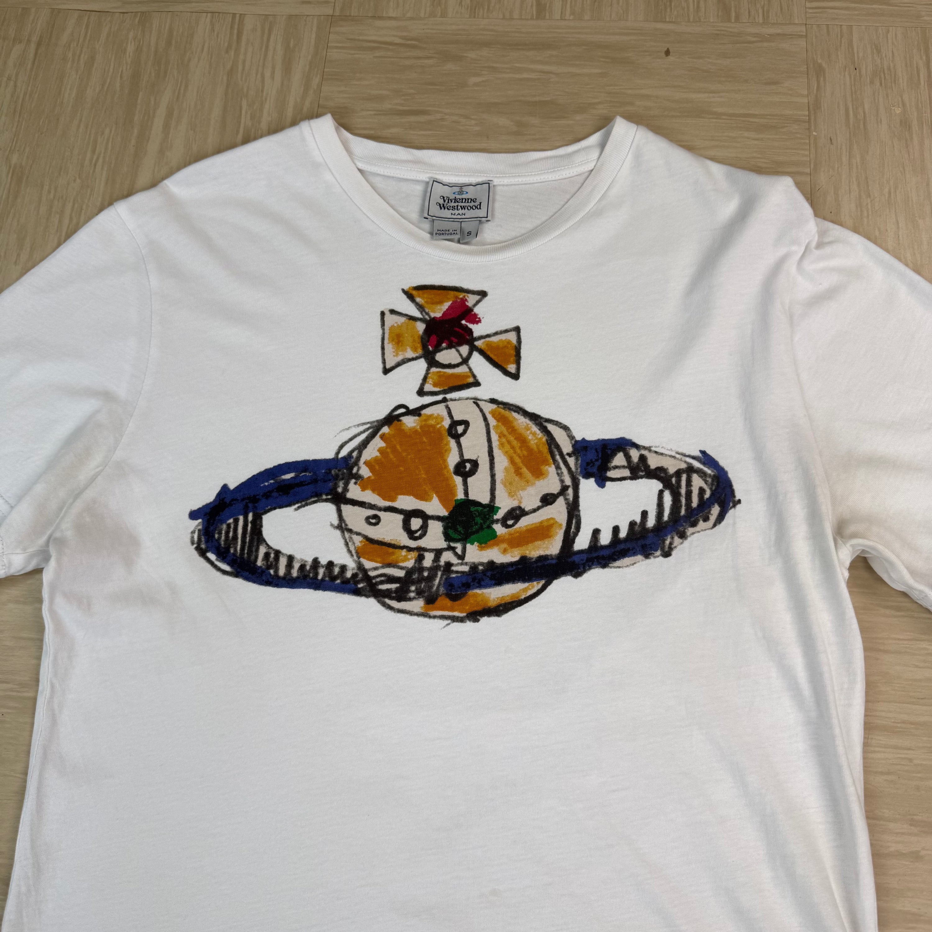 Vivienne Westwood 2000's graphic fitted orb tee (S)