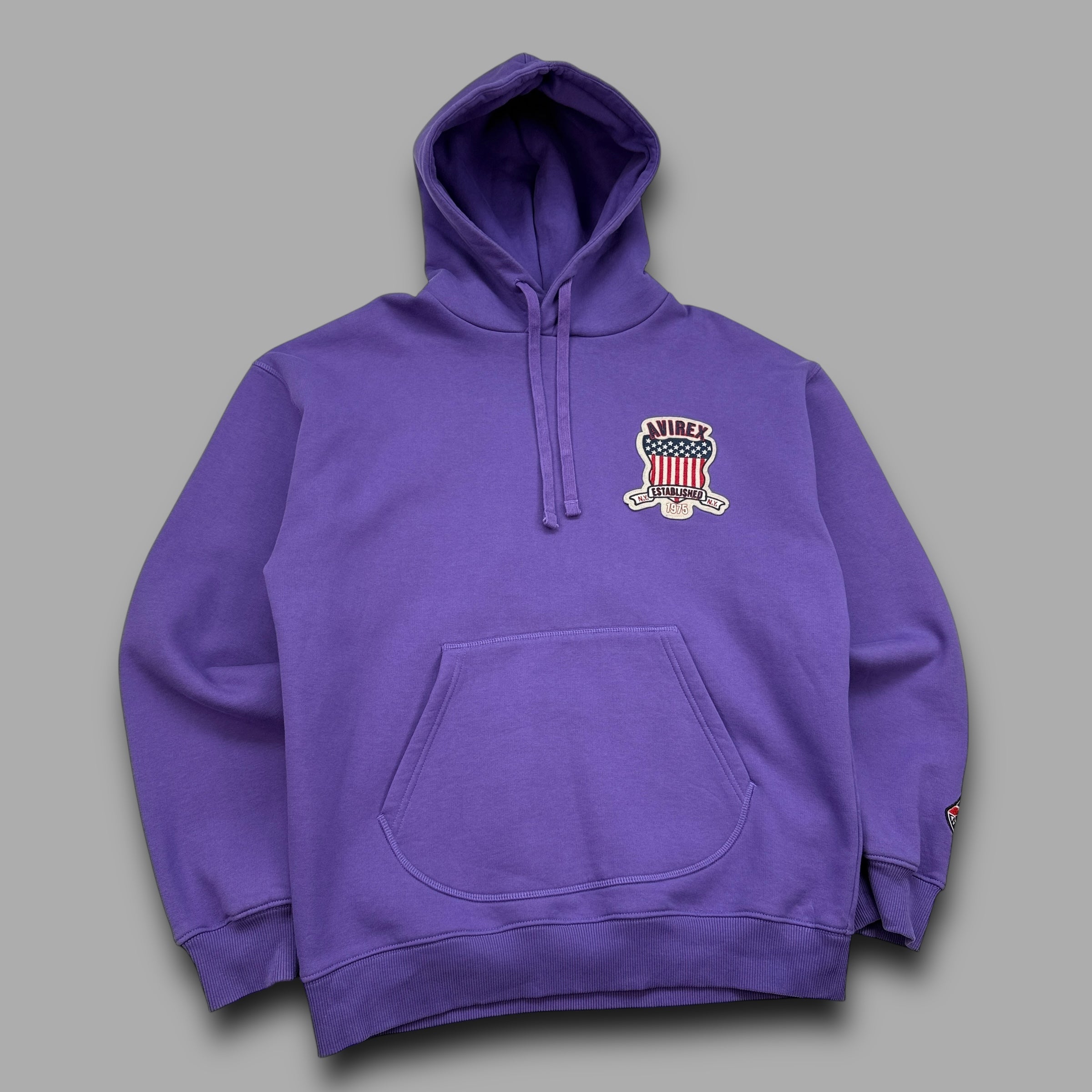 Avirex 2000's graphic embroidered sample hoodie (M)