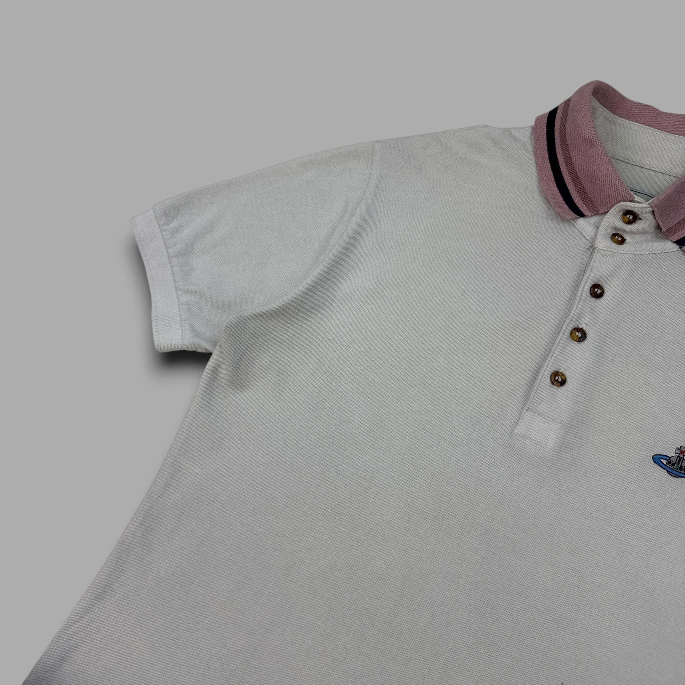Vivienne Westwood 2000's embroidered polo shirt (L)