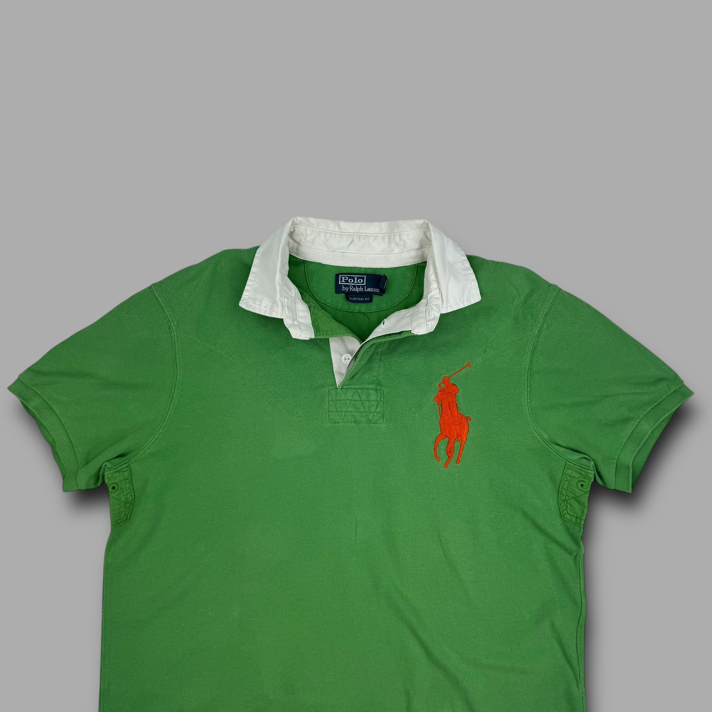 Ralph Lauren 2000's embroidered big pony rugby polo shirt (L)
