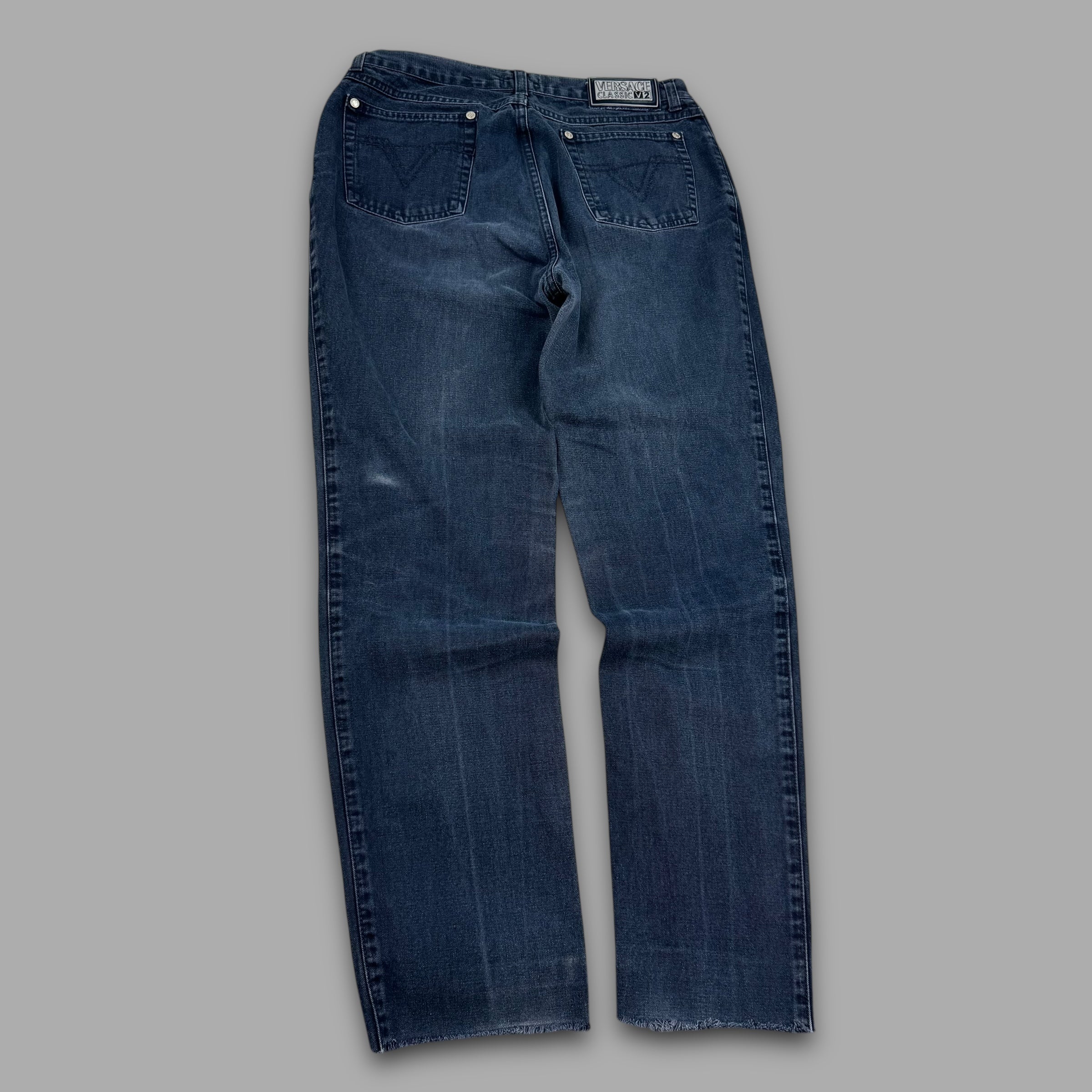 Versace classic tapered straight leg denim jeans (S-M)