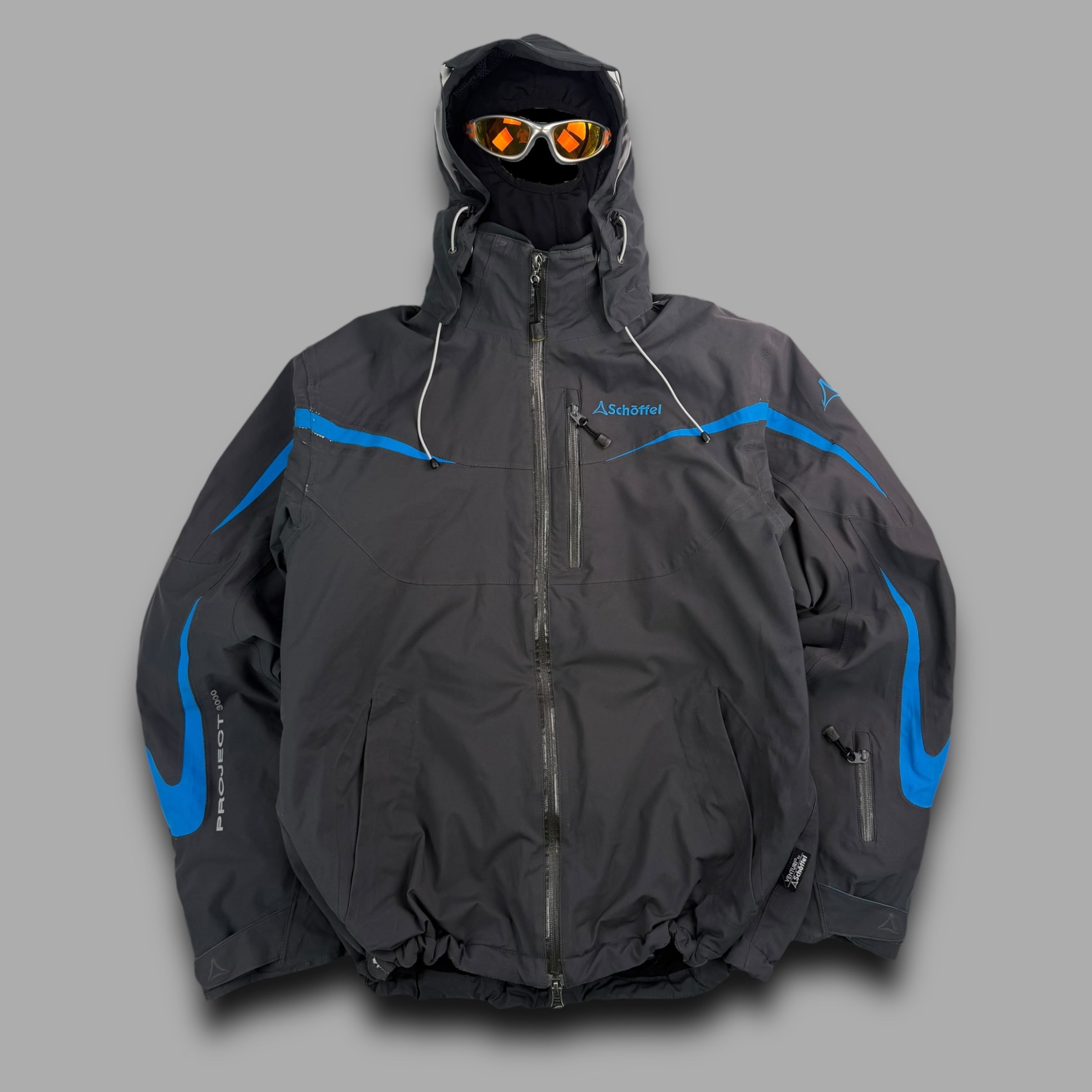 Schoffel 2000's technical built in balaclava ski jacket (L)