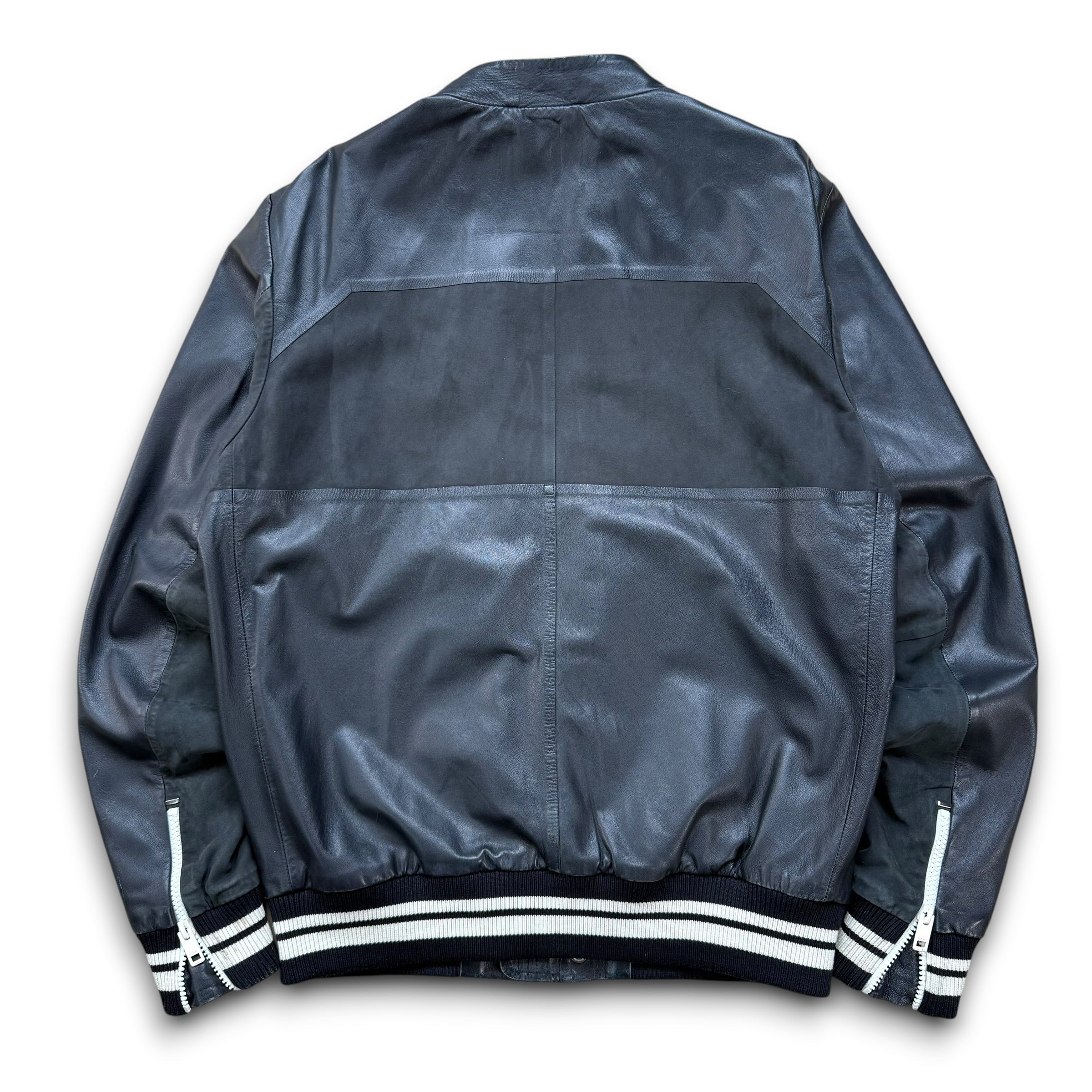 Diesel 2000's lamb skin leather zip up jacket (S)