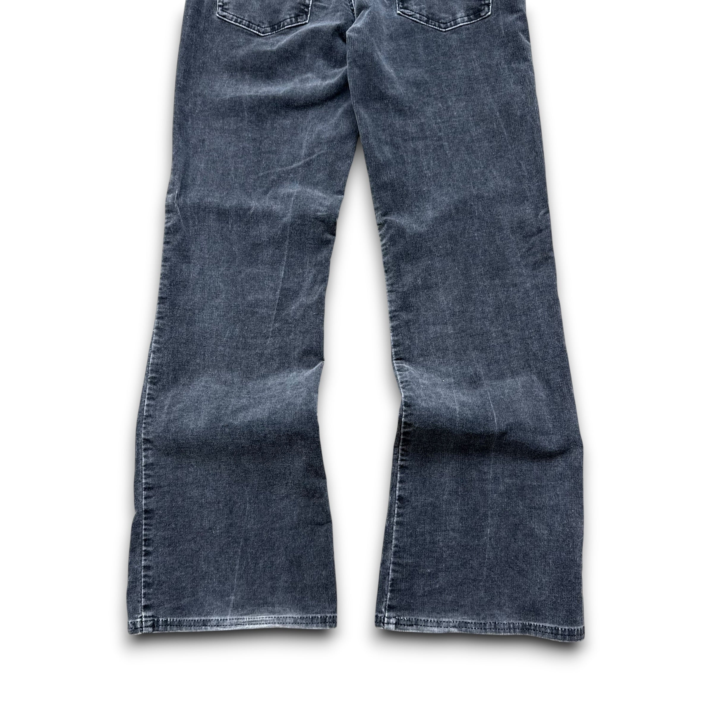 Animal 2000's corduroy stretch fit flare jeans with asymmetrical belt (L) wms