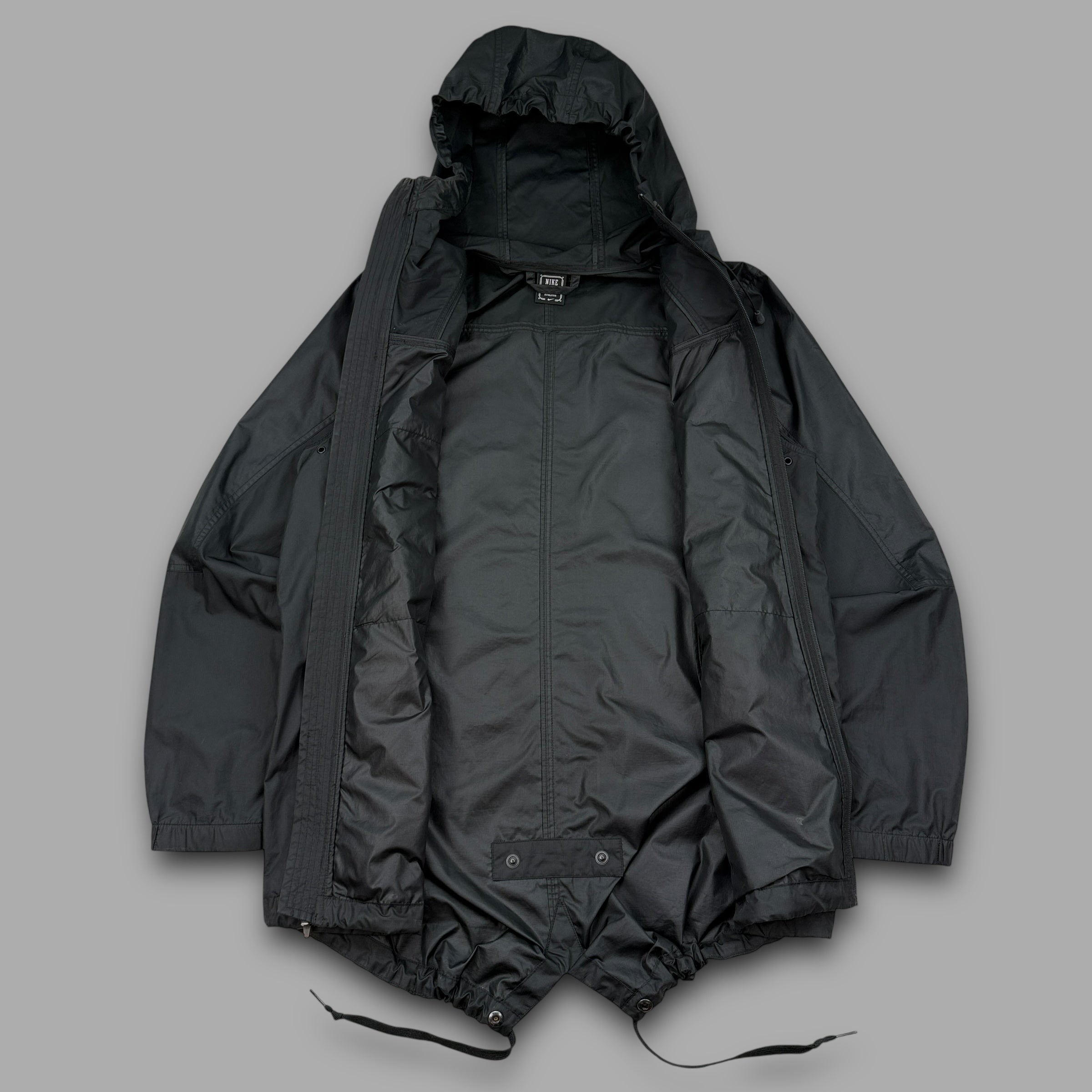Nike 2000's technical nylon multi-pocket parka jacket (M)