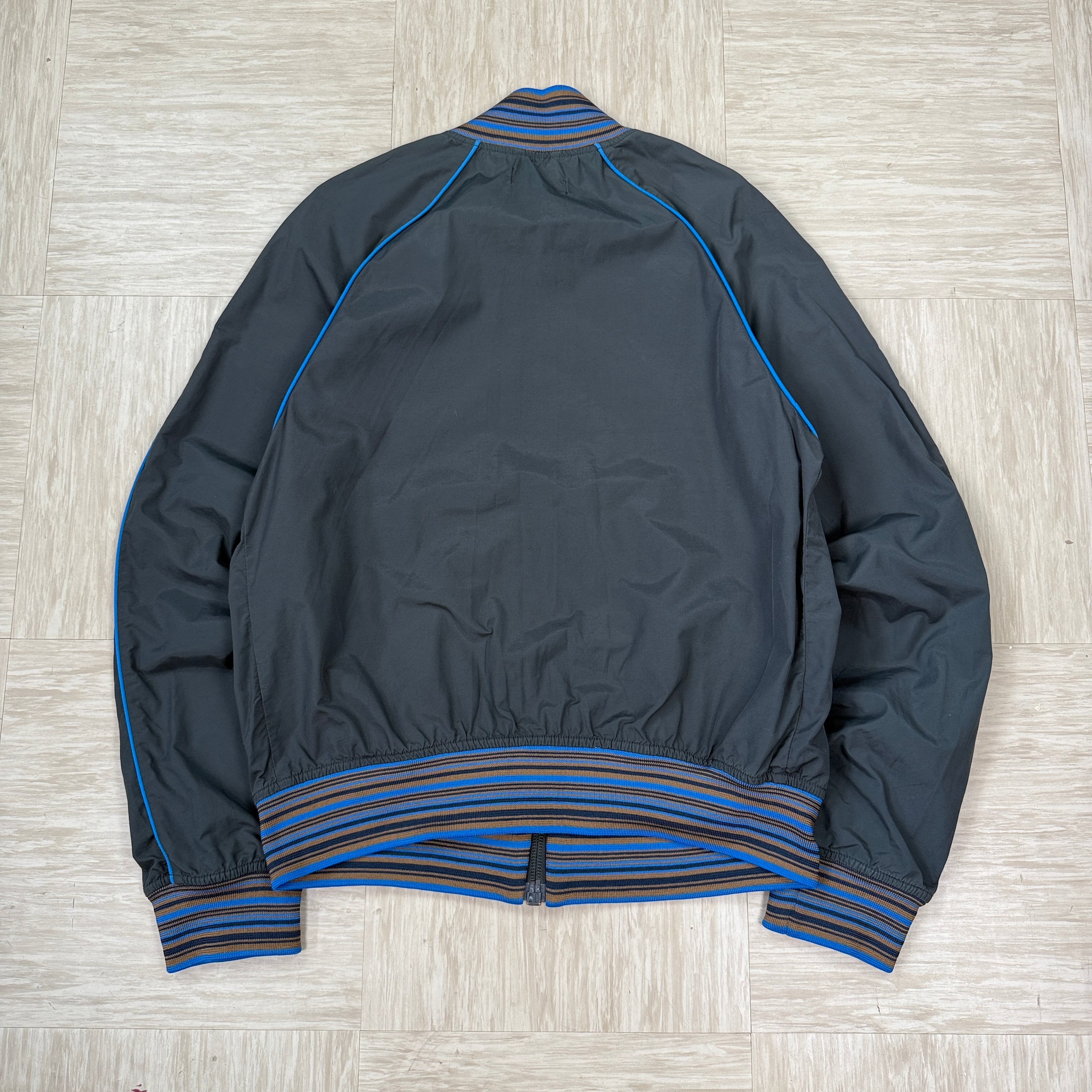 Diesel 2000's technical pipelined zip up nylon jacket (L)