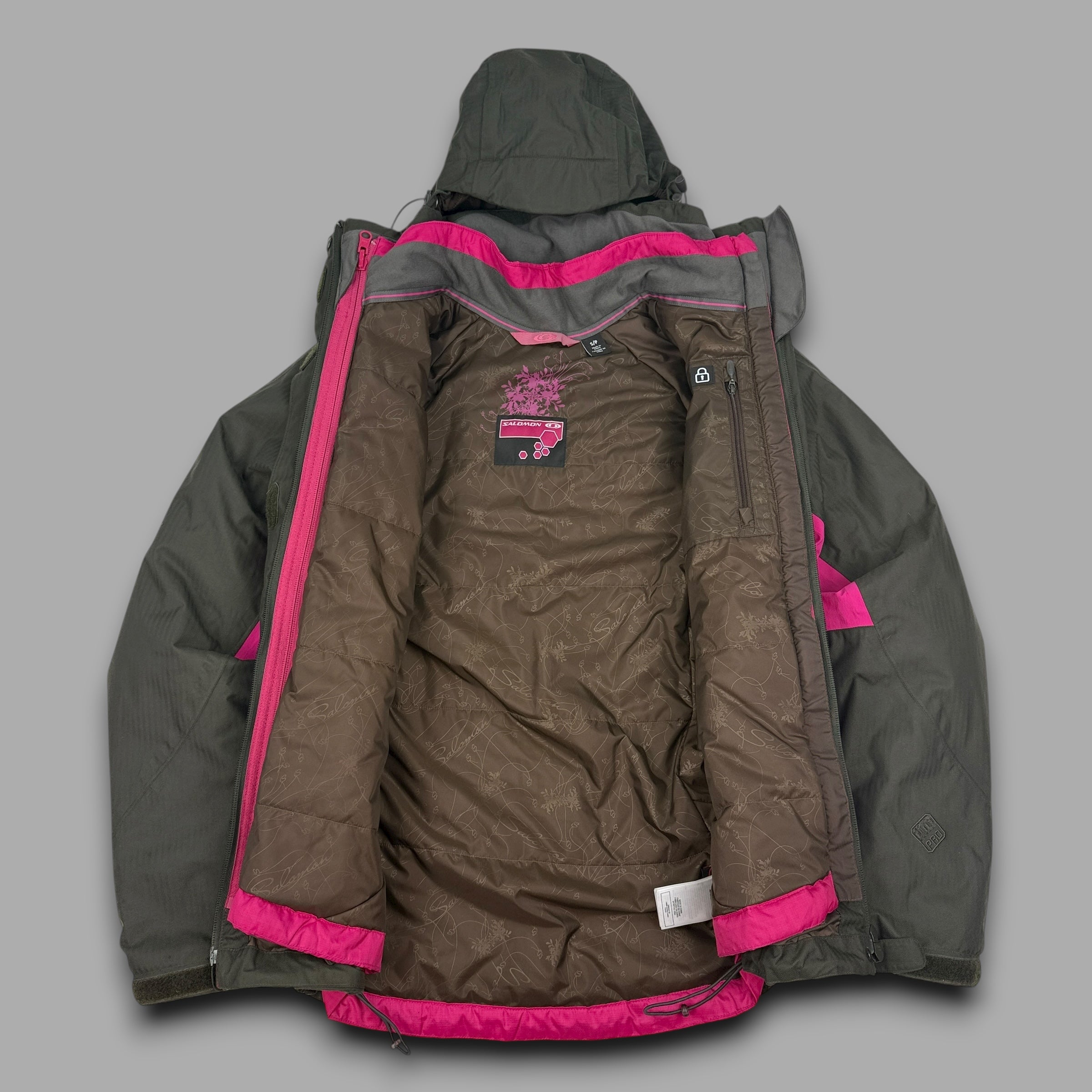 Salomon 2008 technical 2in1 vented climapro ski jacket (S) wms