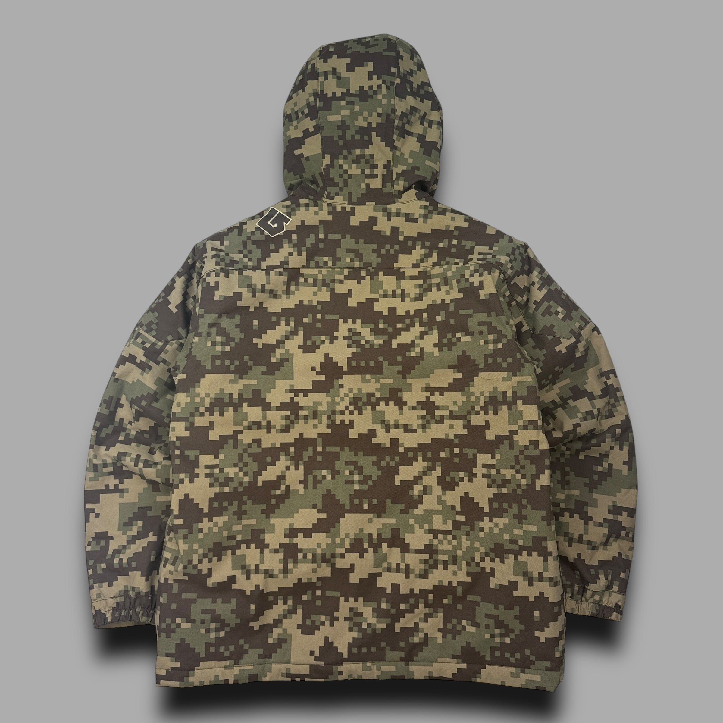 Burton 2000's technical multi-pocket camo ski jacket (S)