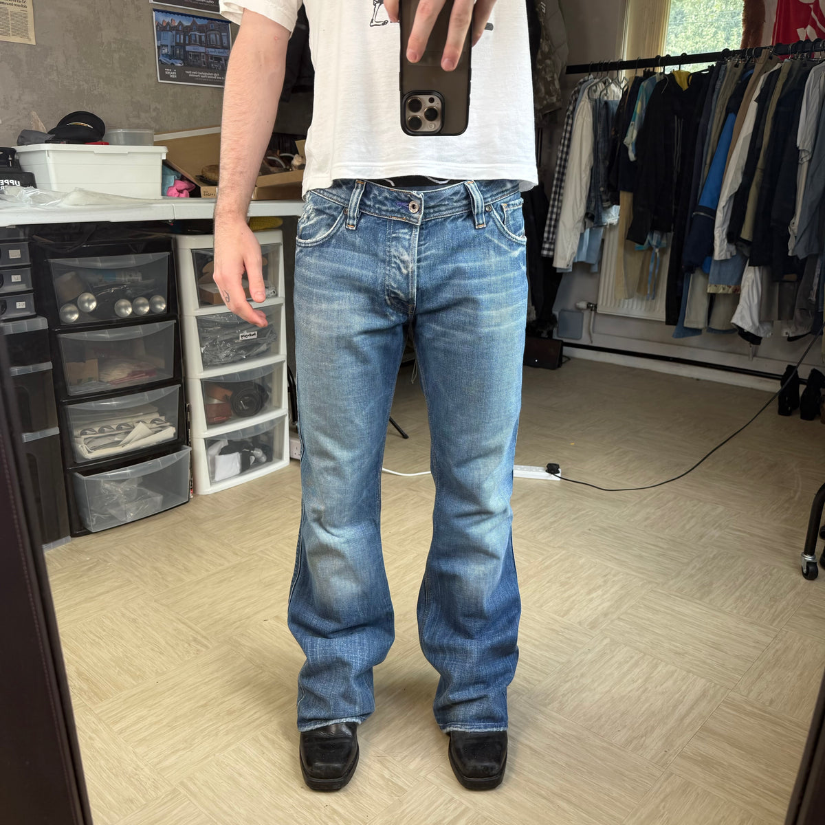 Diesel 2000's flared bootcut denim jeans (S)