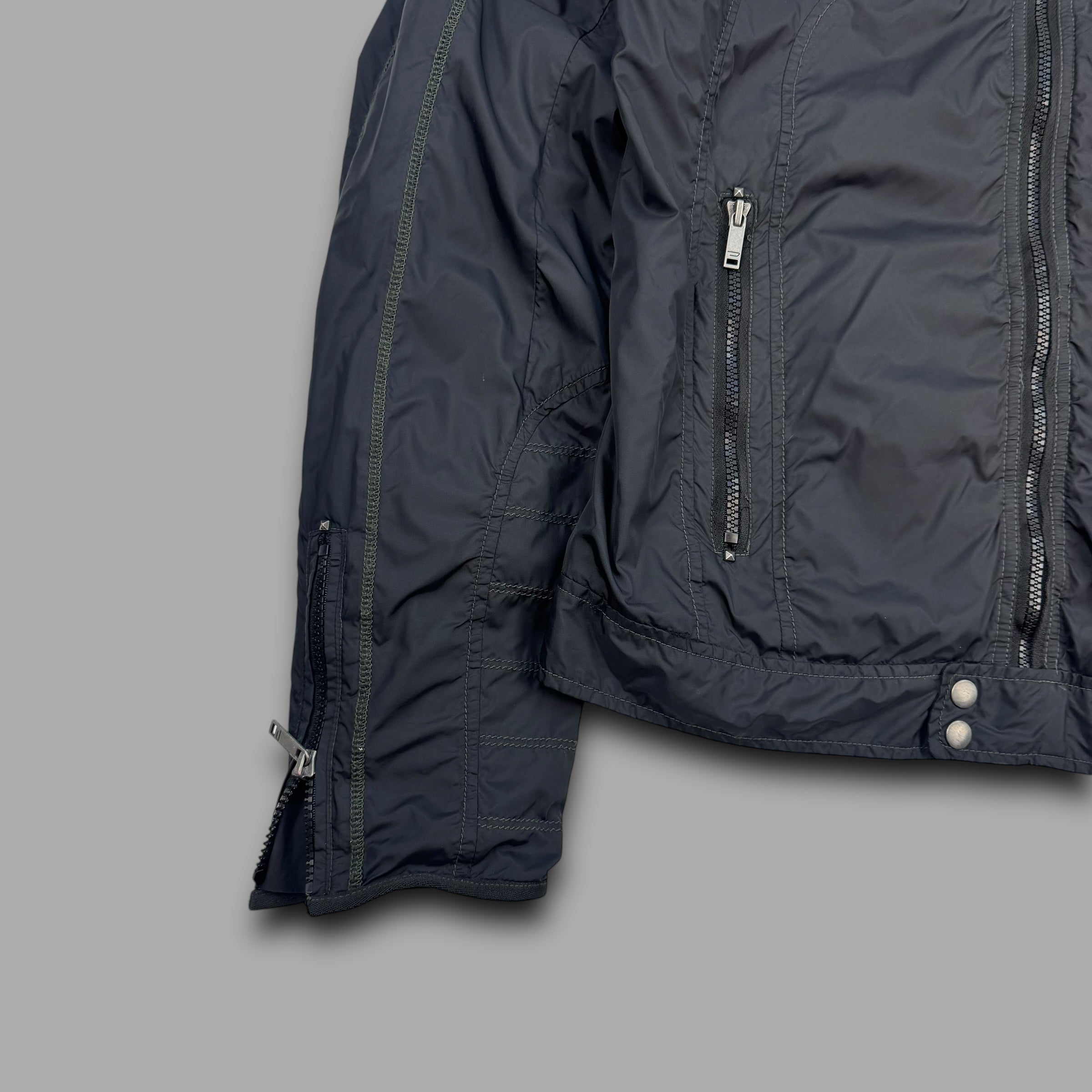 Diesel 2000's technical nylon contrast stitch lightweight jacket (L)