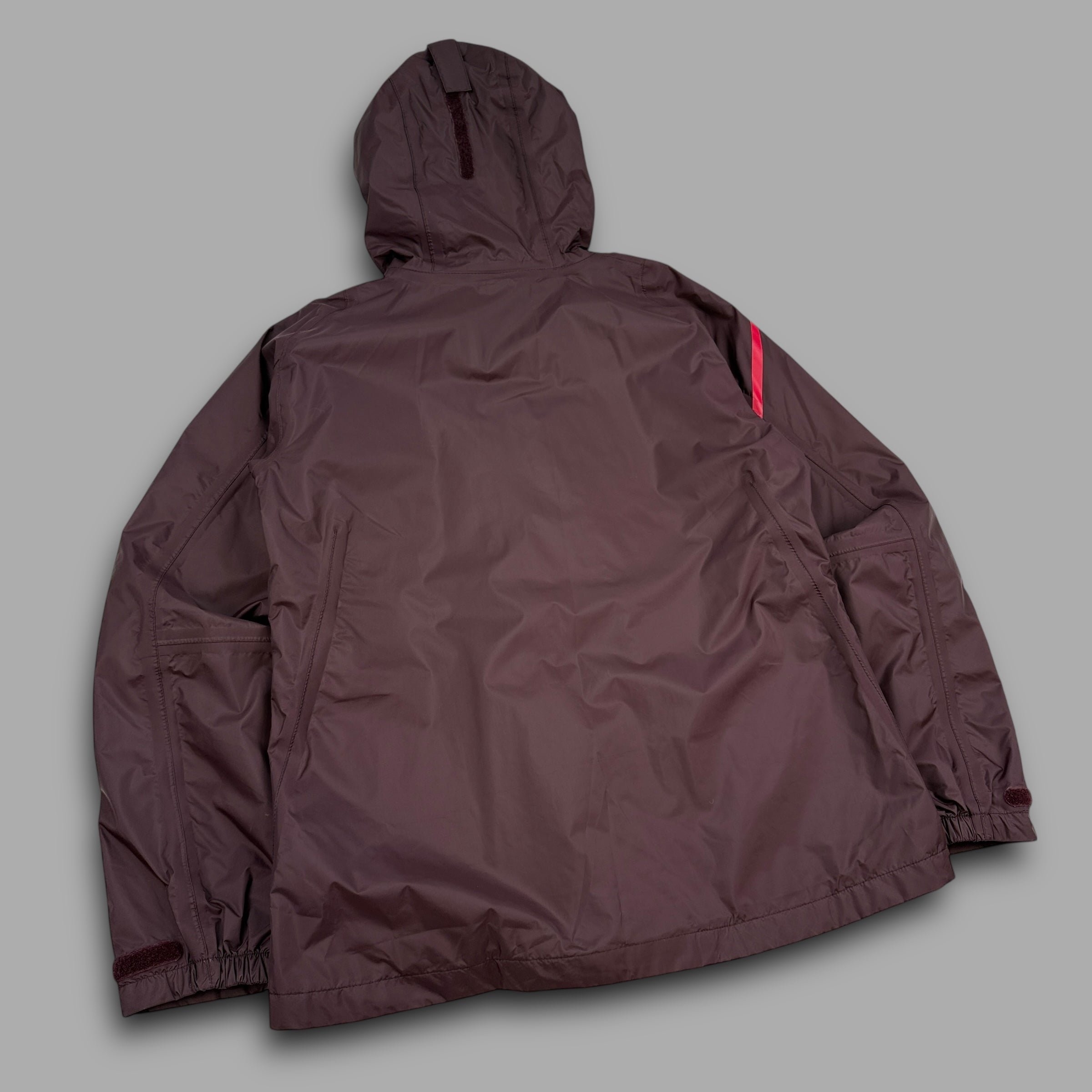 Helly Hansen 2000's technical hooded rain jacket with asymmetrical zip (M) wms