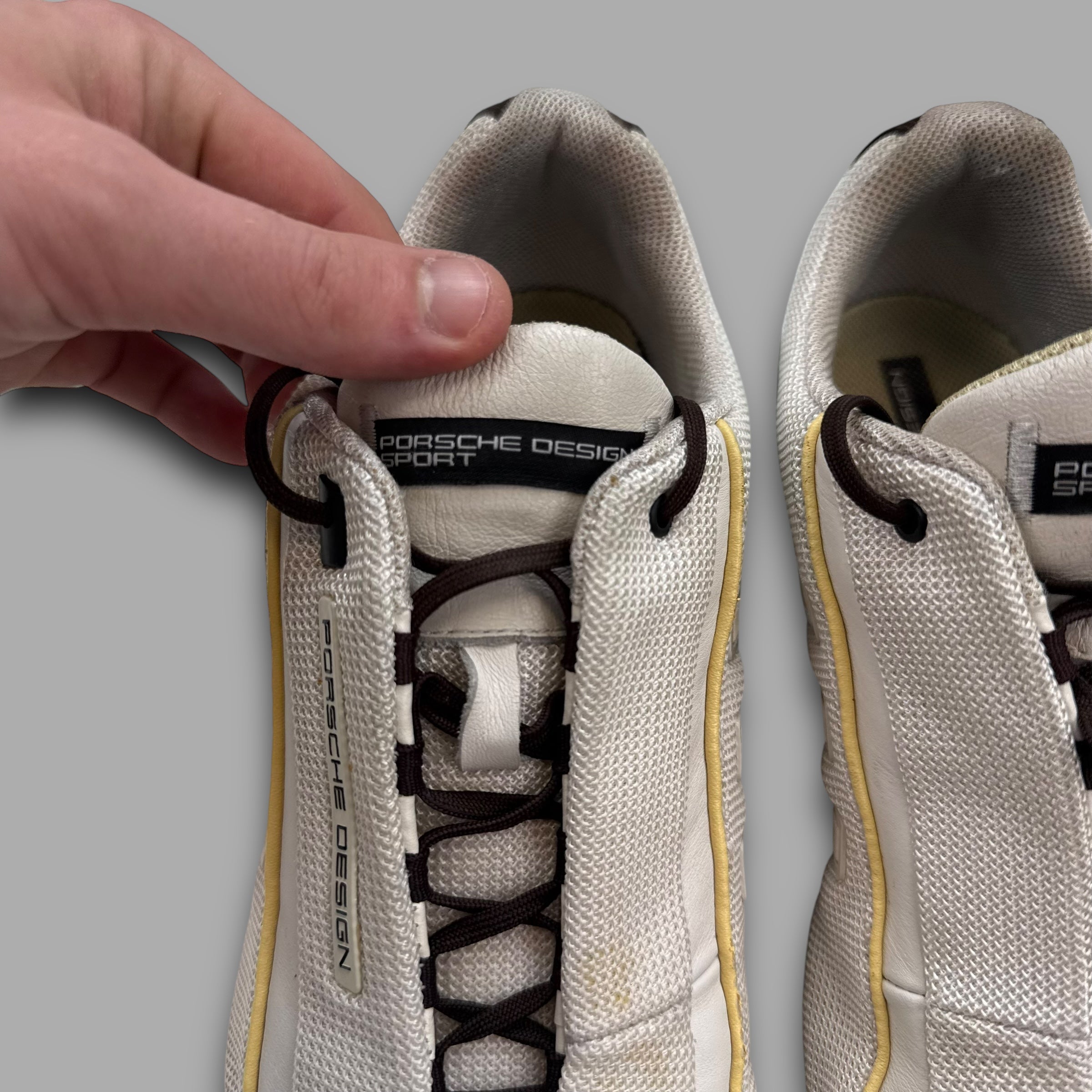 Adidas Porsche design 2000's lace up panelled mesh sneaker (UK9)