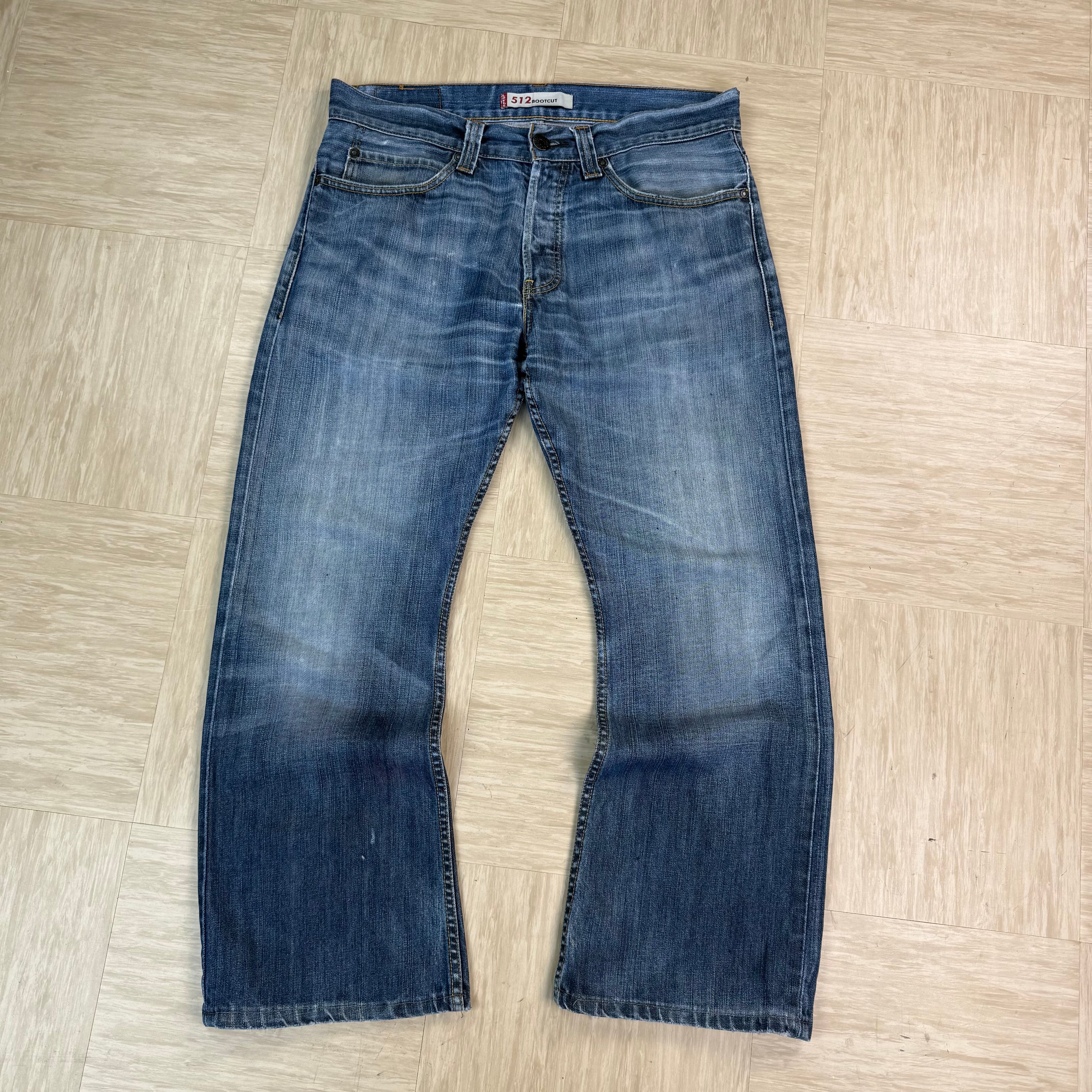 Levi's 512 2000's faded denim bootcut jeans (S)