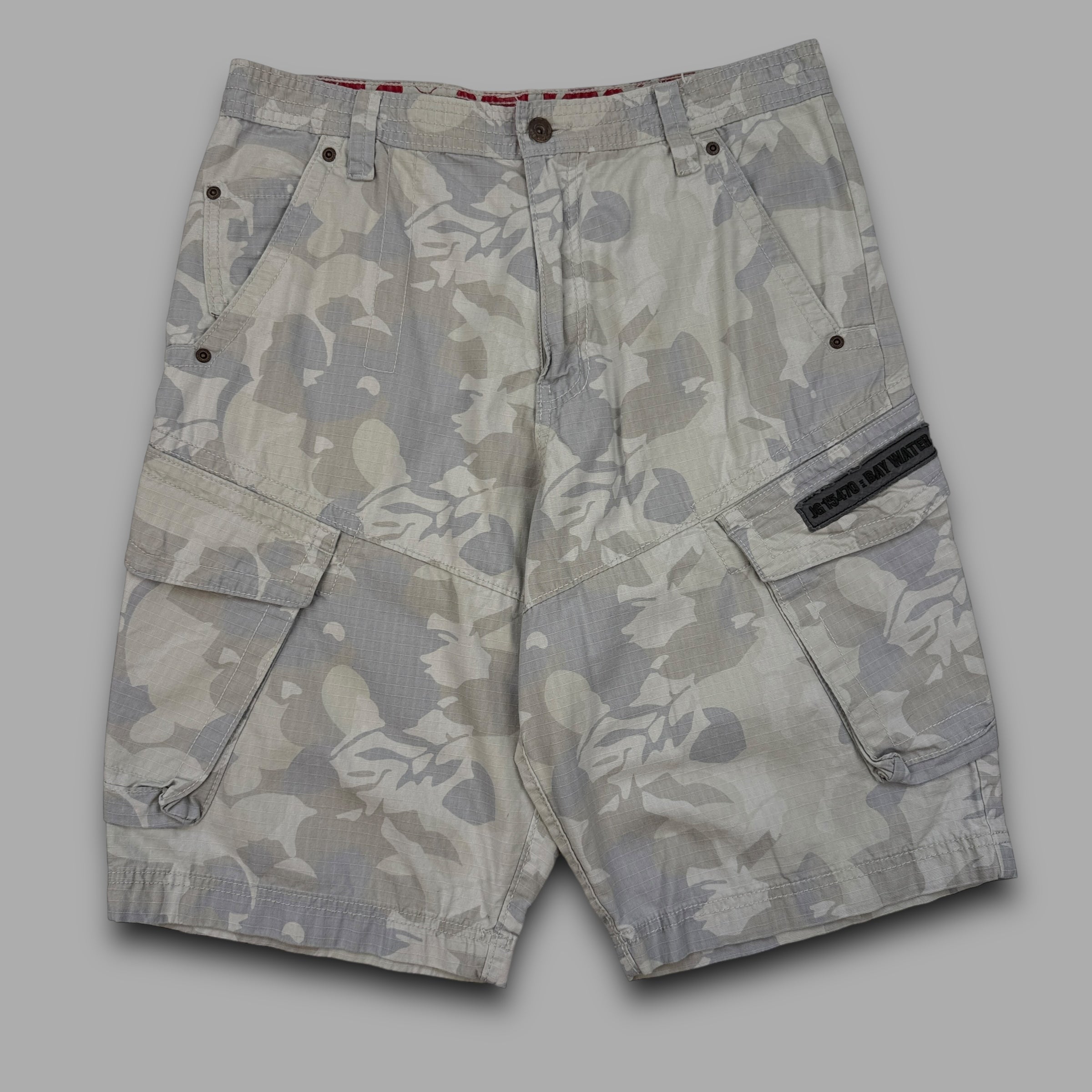 Next 2000's baggy wide leg camo shorts (M)
