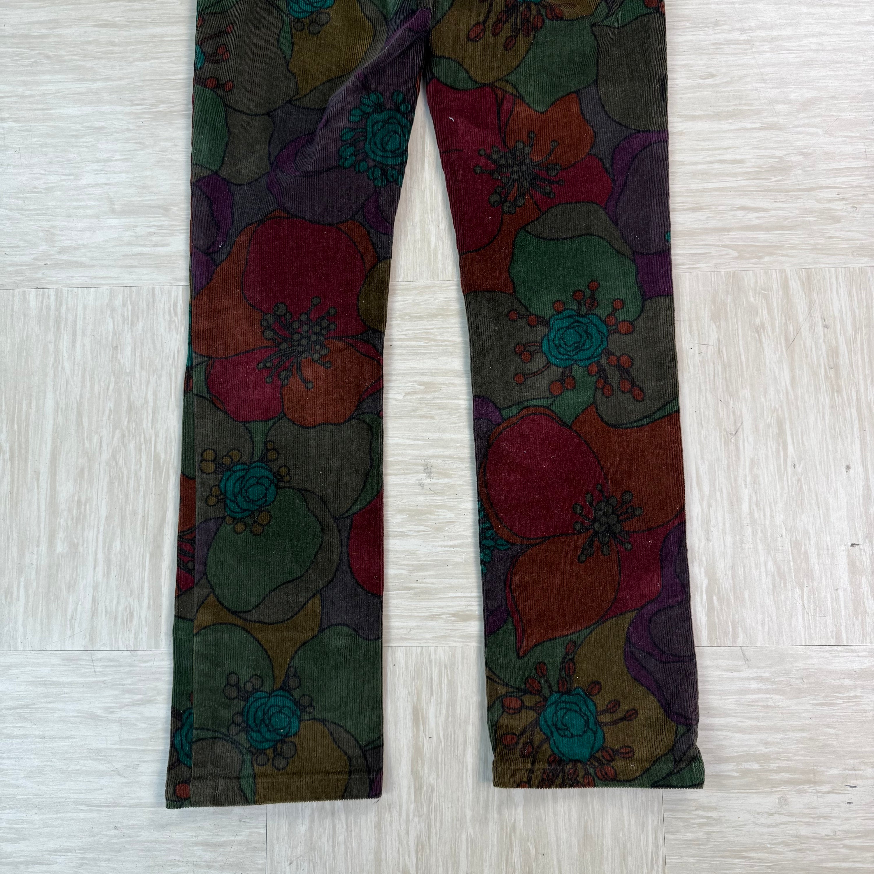 Miss sixty 2000's low Roxy corduroy pattered jeans (XS) wms