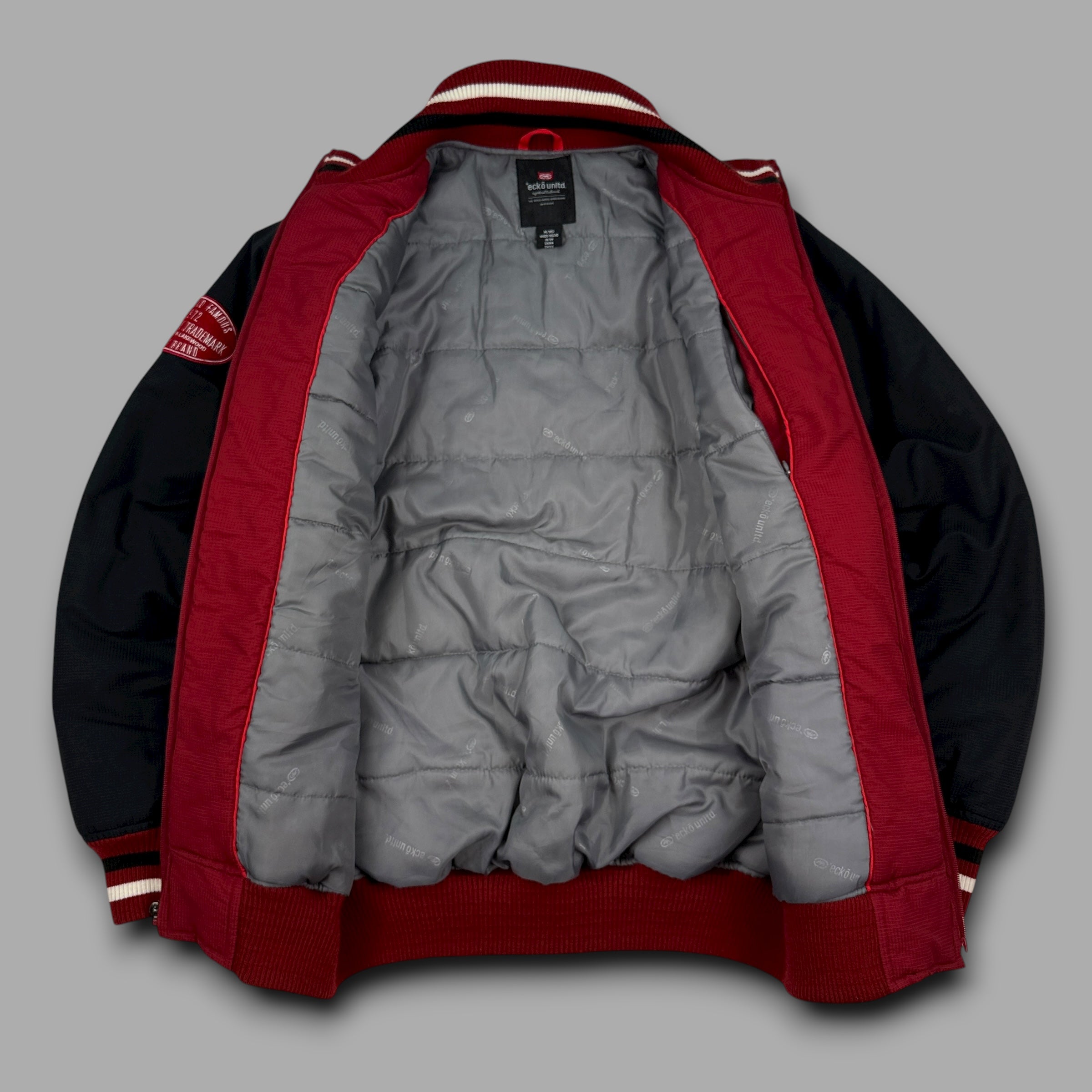 Ecko 2000's technical zip up nylon bomber jacket (M)