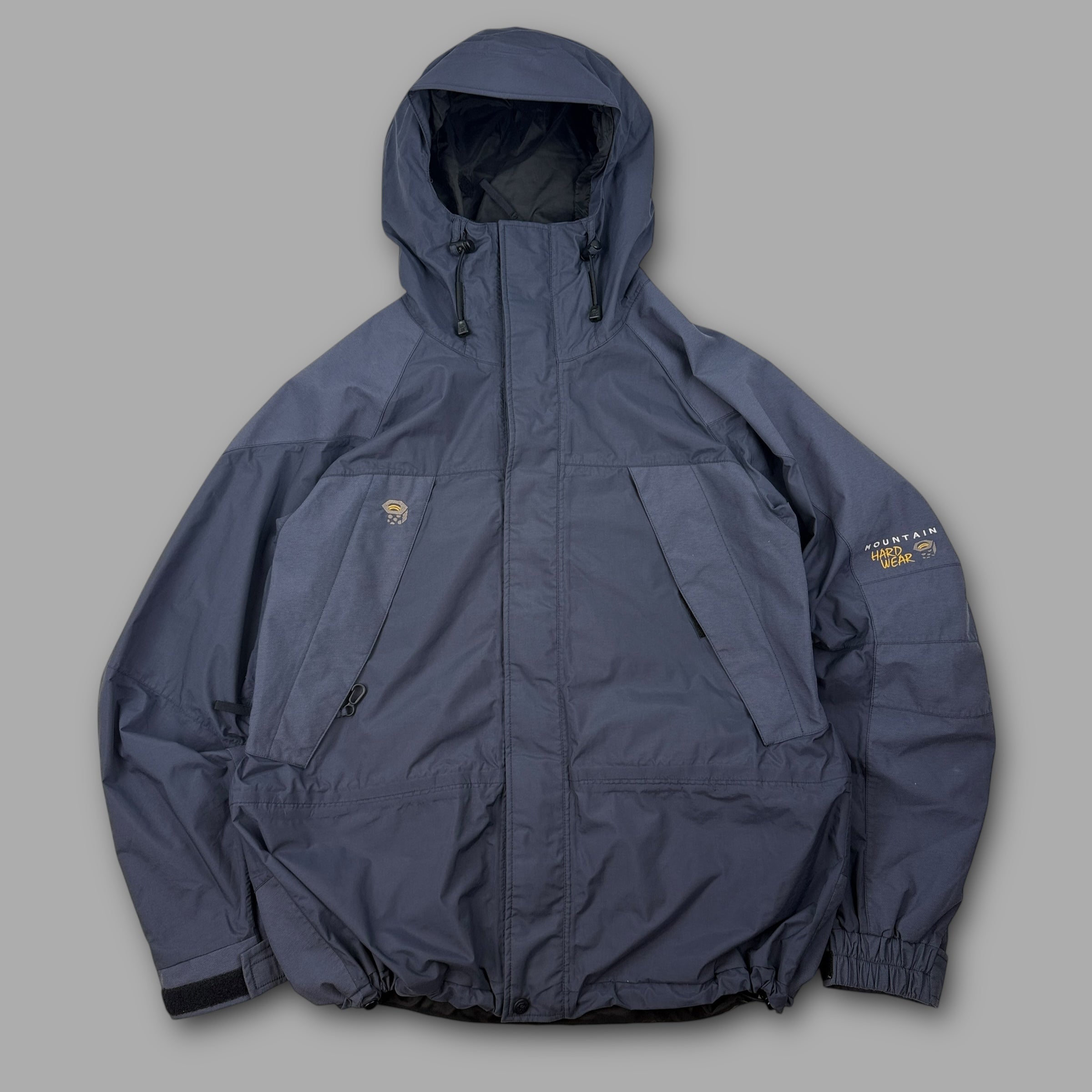 Mountain hardwear 2000's technical panelled conduit full zip softshell ski jacket (L)