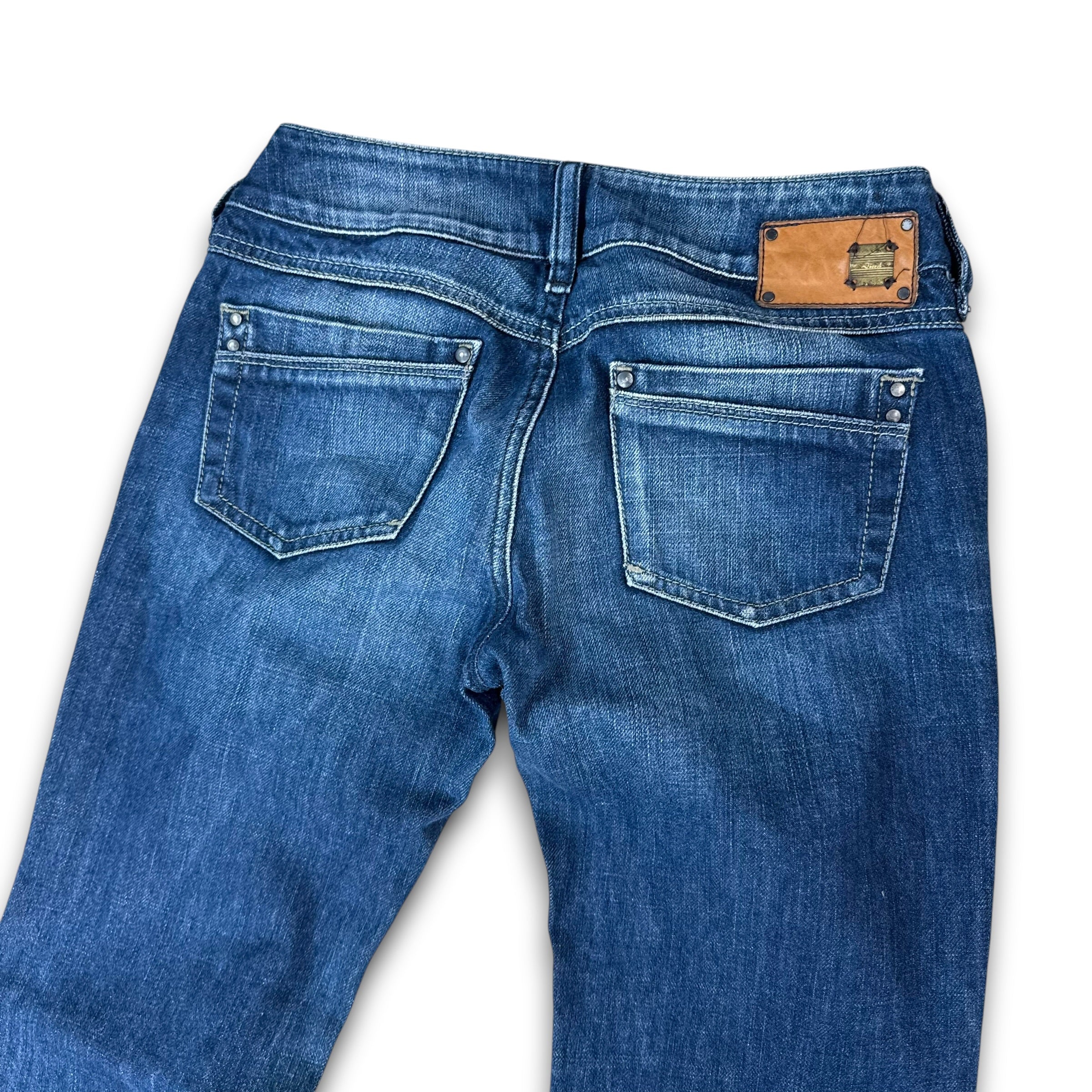 Diesel ronhar 2000's dark denim low waisted bootcut jeans (S)