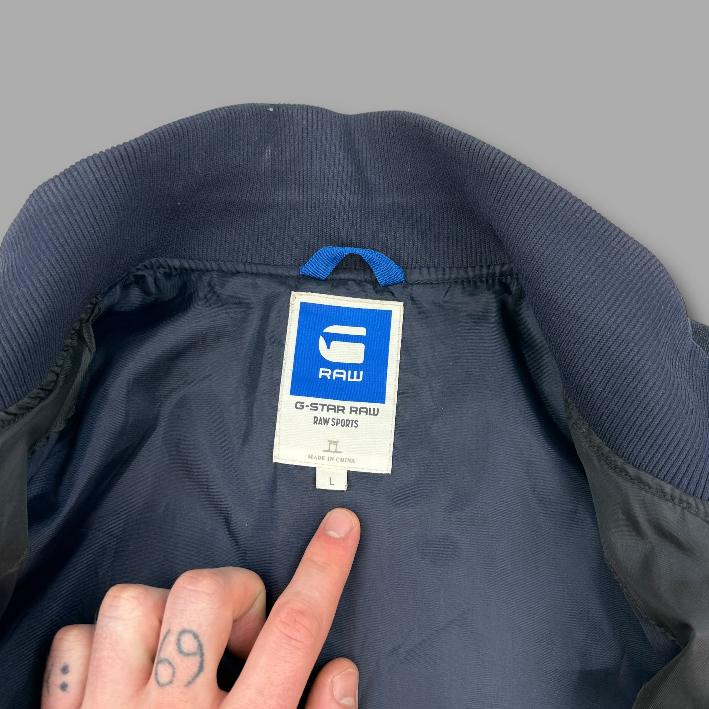 Gstar RAW 2000's technical zip-up hybrid jacket (L)