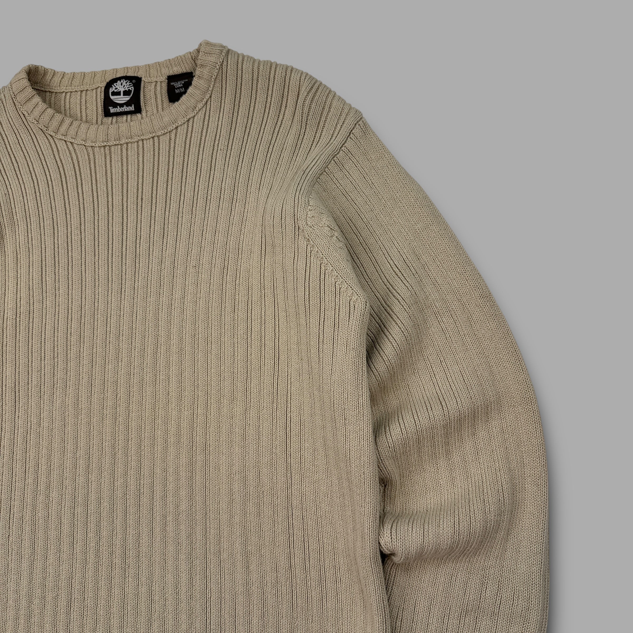 Timberland 2010 ribbed knit pullover sweatshirt (M)