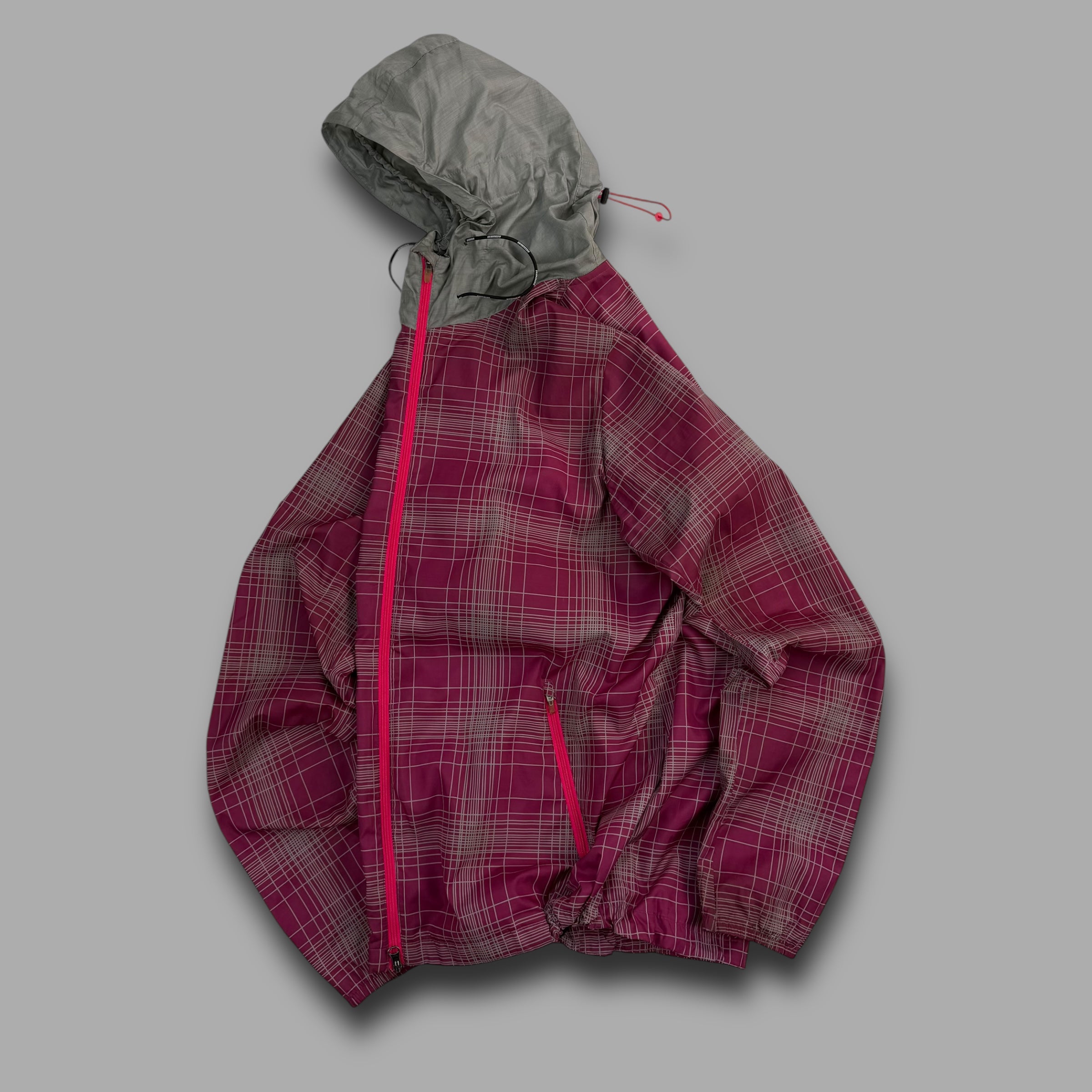 Nike 2000's lightweight plaid technical running jacket (S)