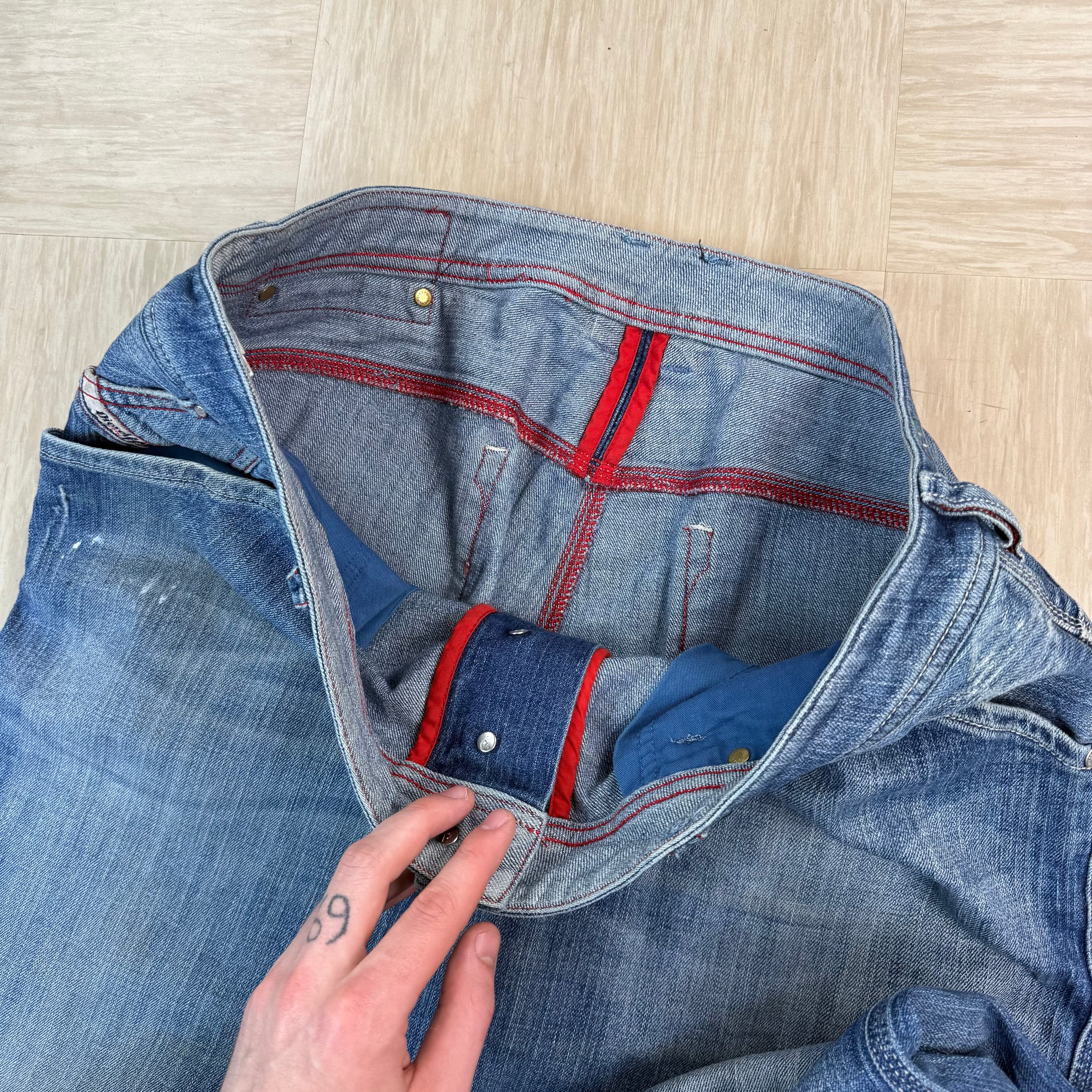 Diesel braddo 2000's loose fit denim carpenter jeans (M-L)