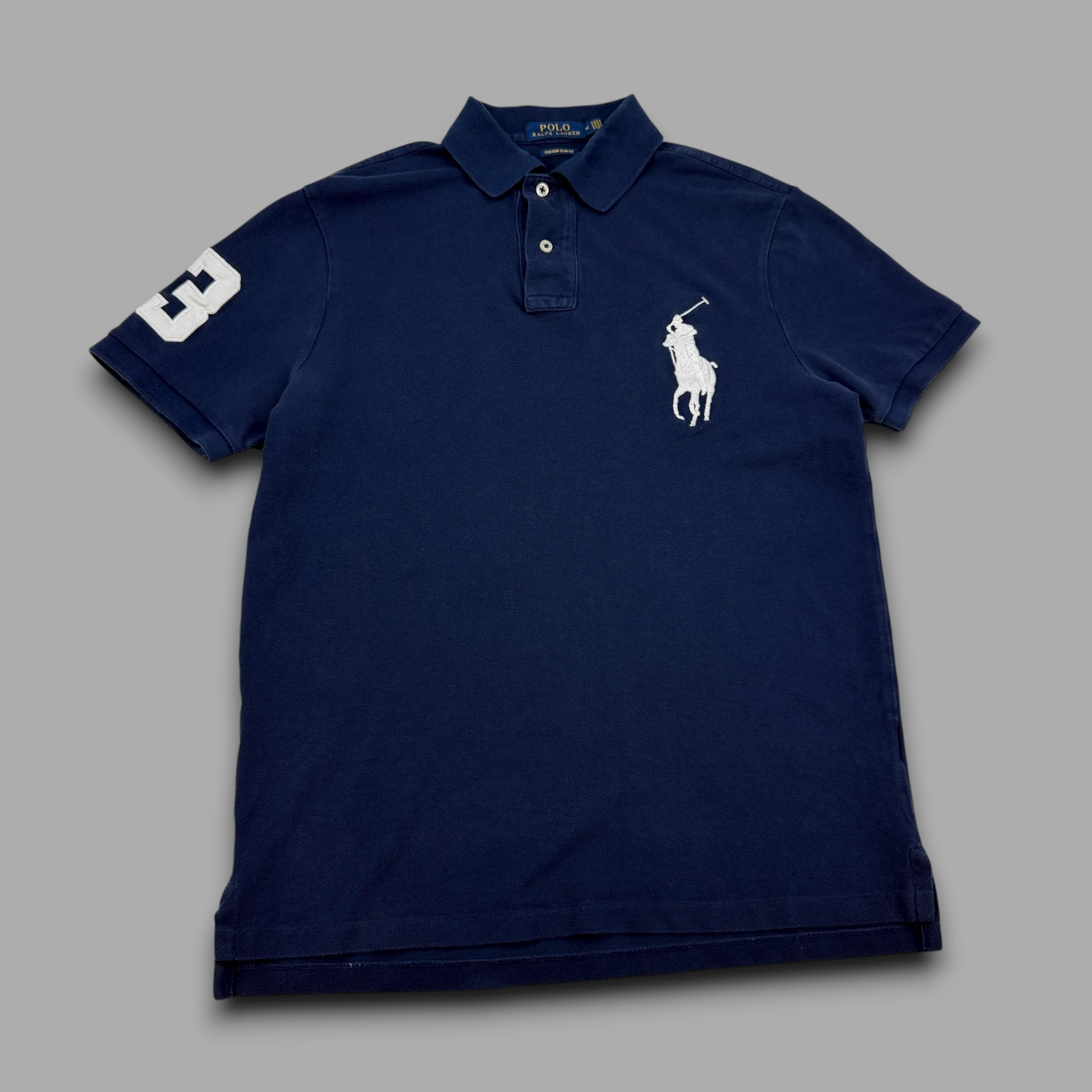 Ralph Lauren 2000's embroidered big pony polo shirt (M)