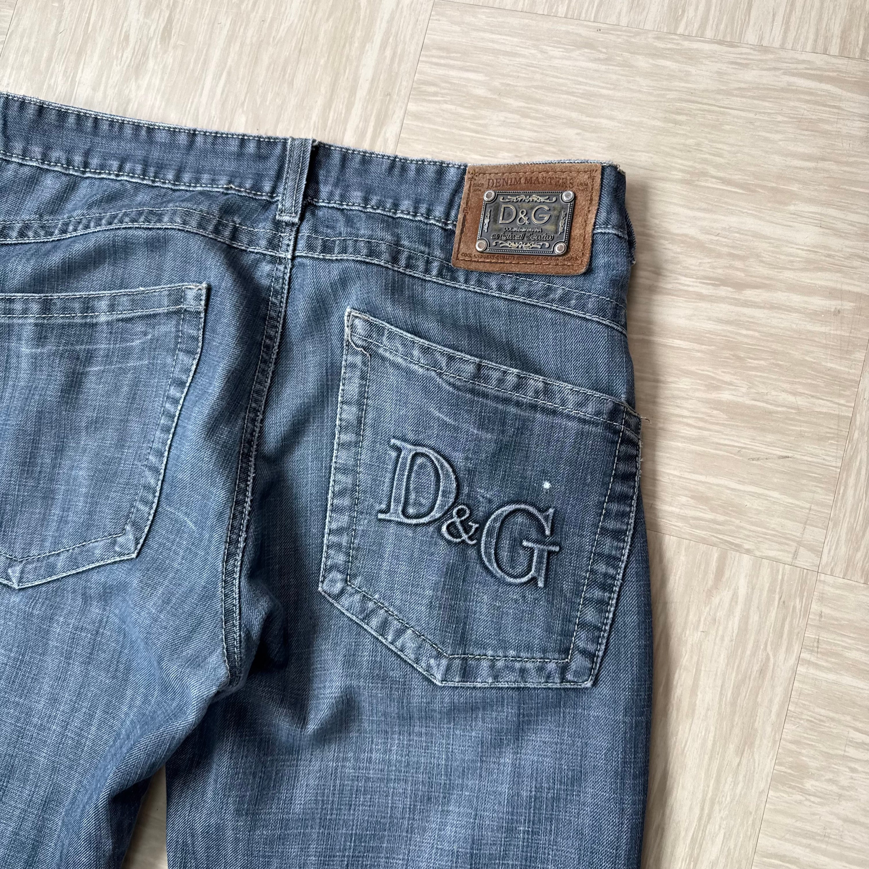 Dolce and gabbana 2000's grey denim bootcut jeans (S)