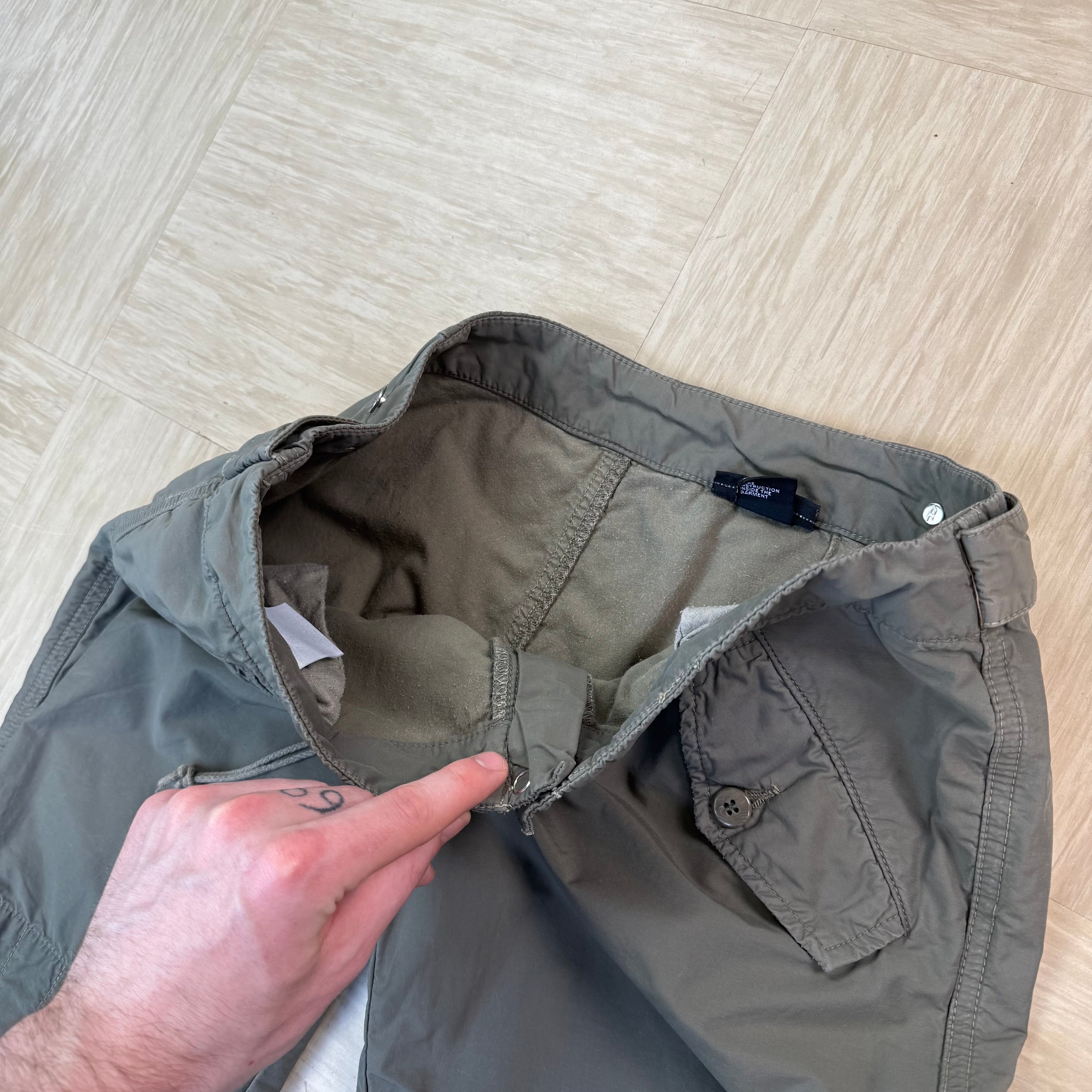 Diesel 2000's technical nylon baggy bottoms (S)