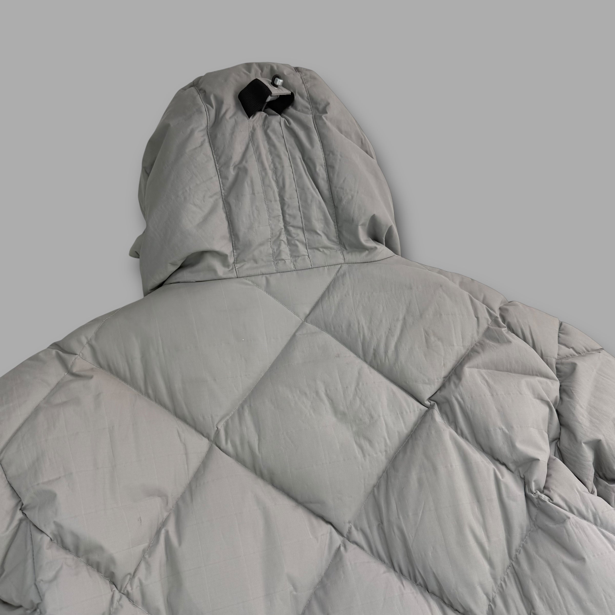 Burton analog 2000's panelled diamond stitch downfilled multi-pocket puffer jacket (M)