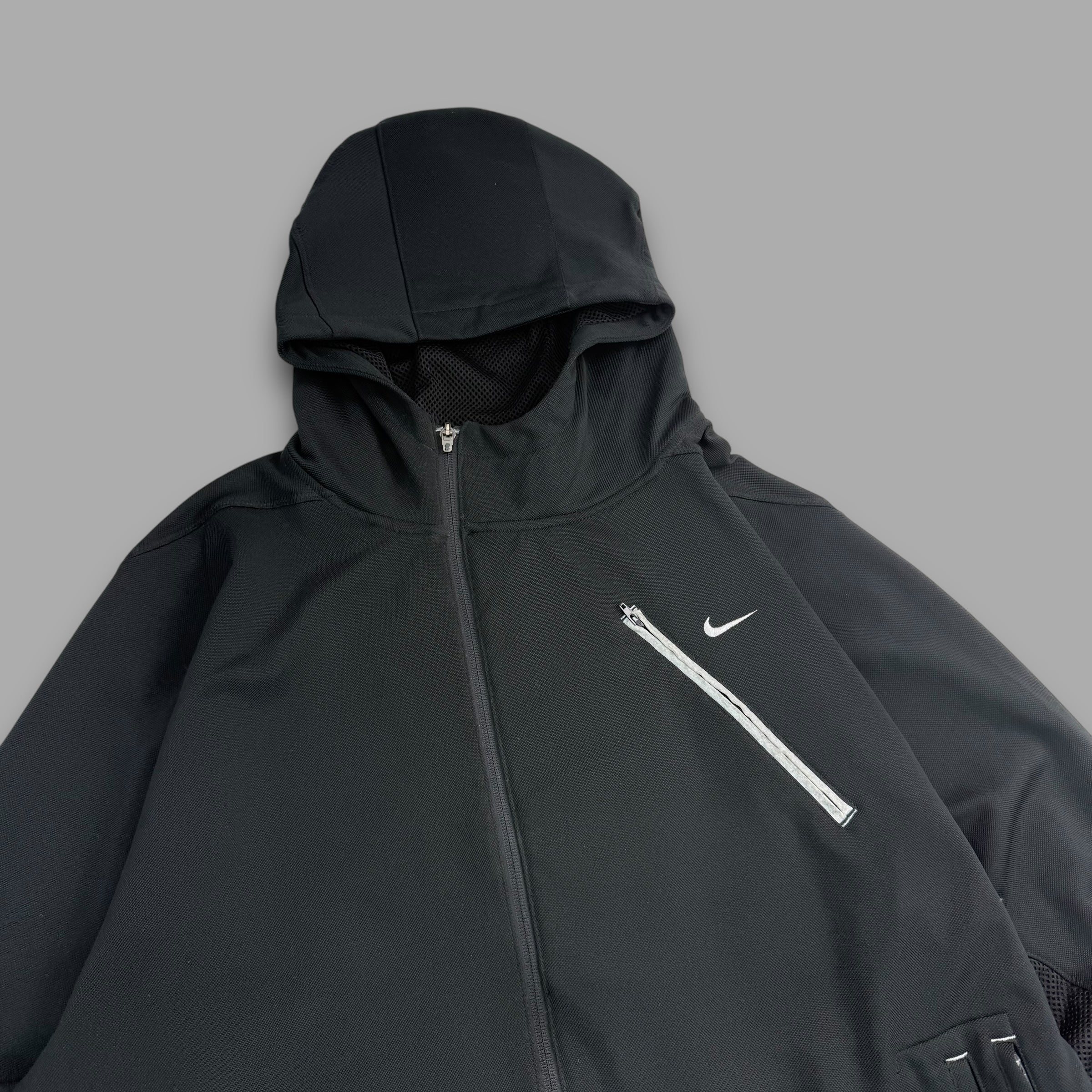 Nike 2000's airmax 360 technical panelled mesh hoodie (XL)