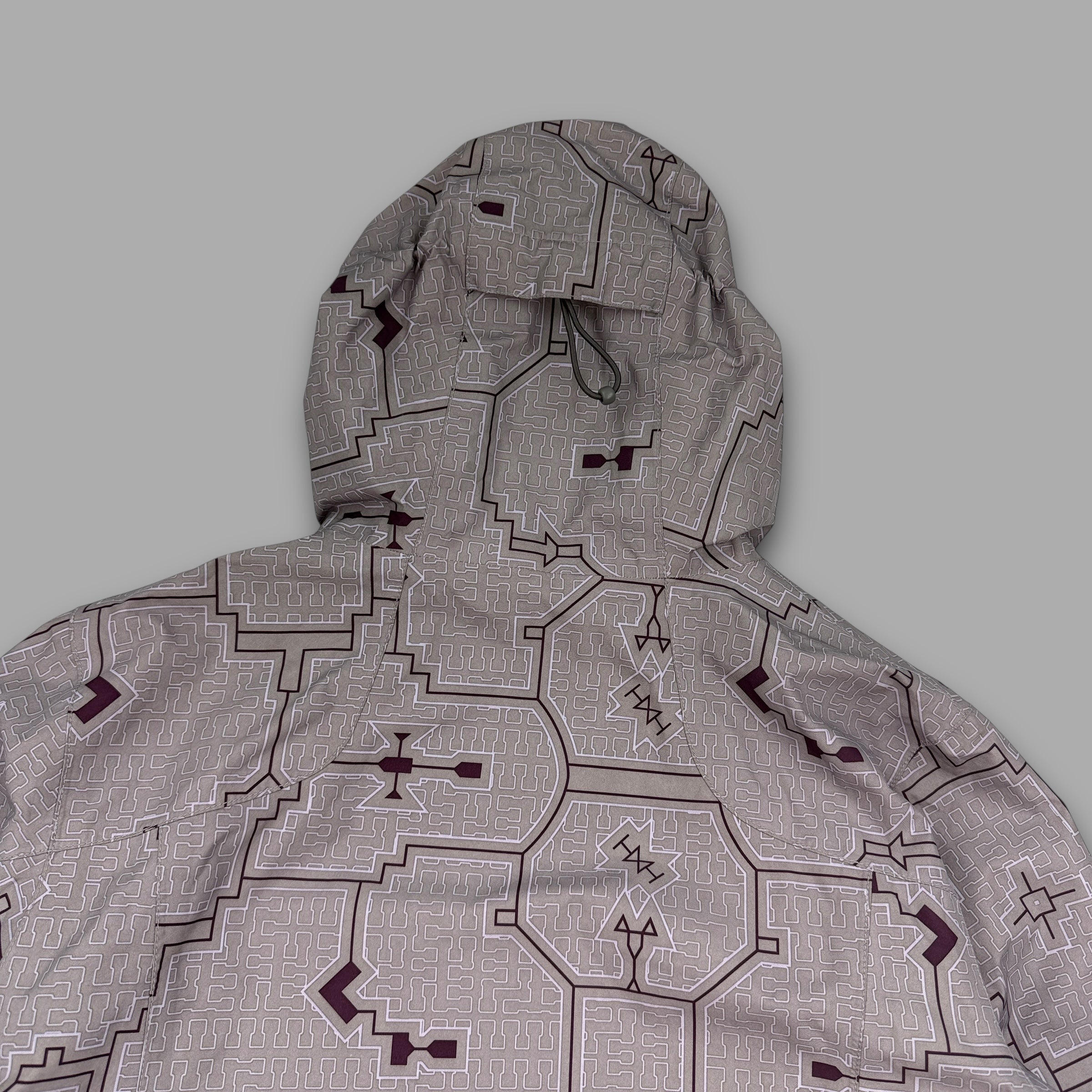 Burton gore-tex 2000's technical magnetic closure monogram ski jacket (S)