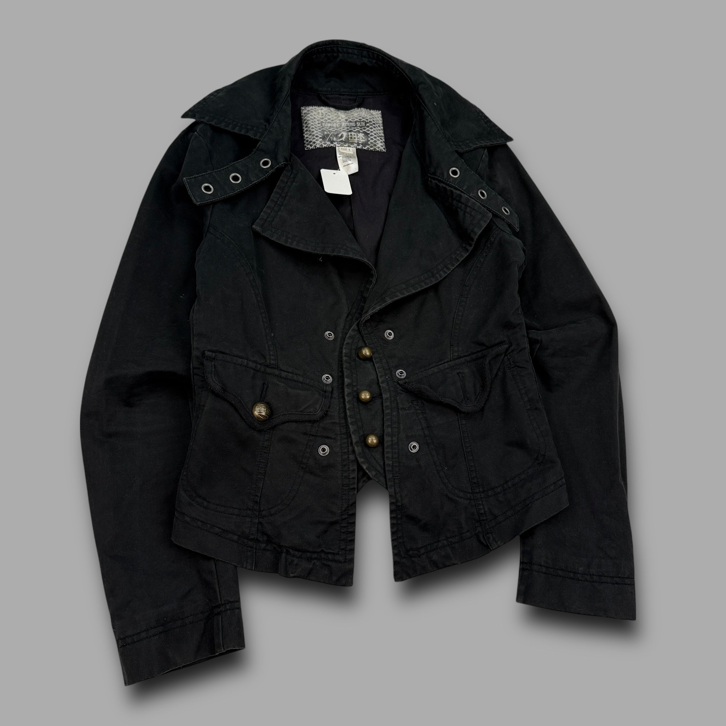Diesel 2000's technical button closure blazer jacket (L) wms
