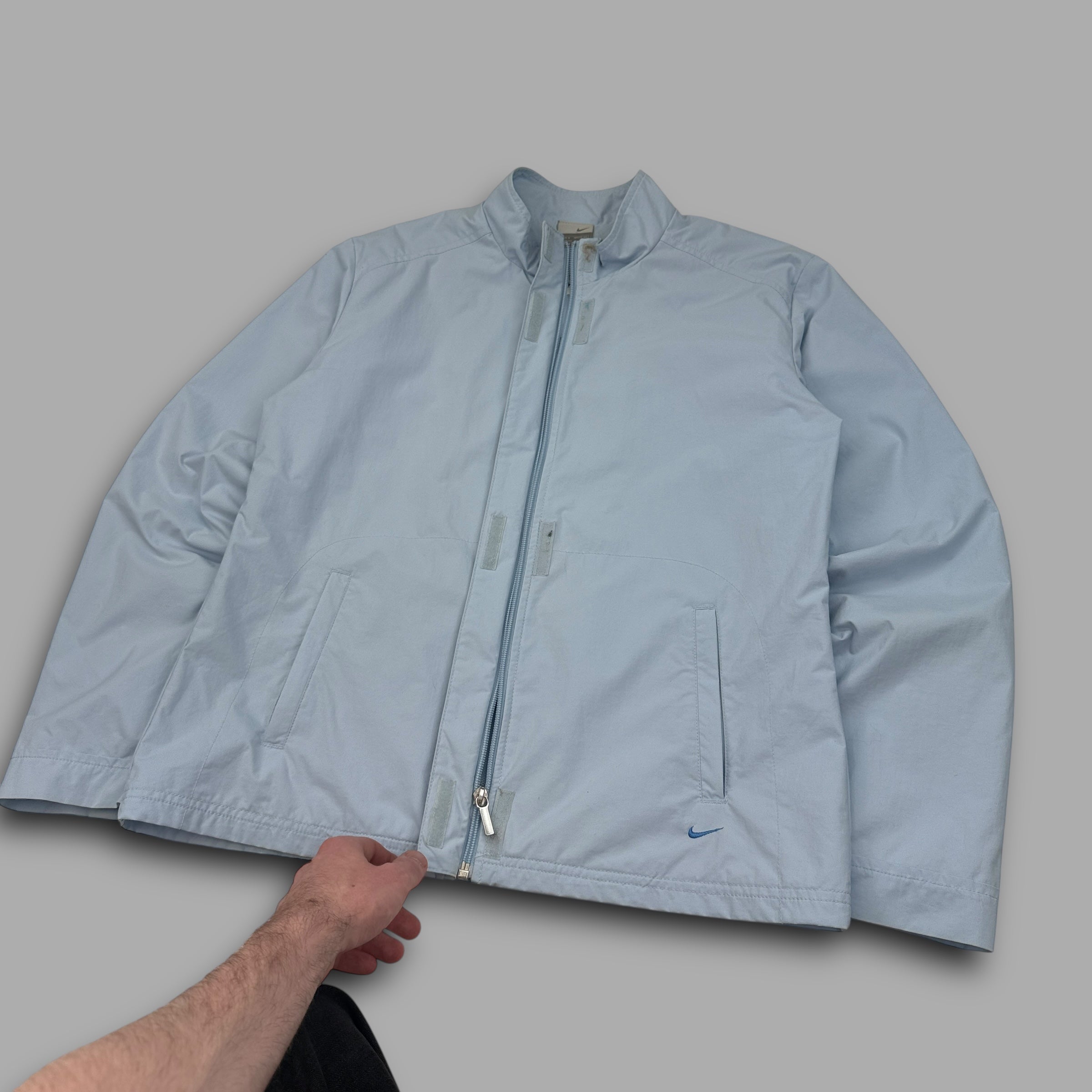 Nike 2000's technical zip-up softshell velcro jacket (S)