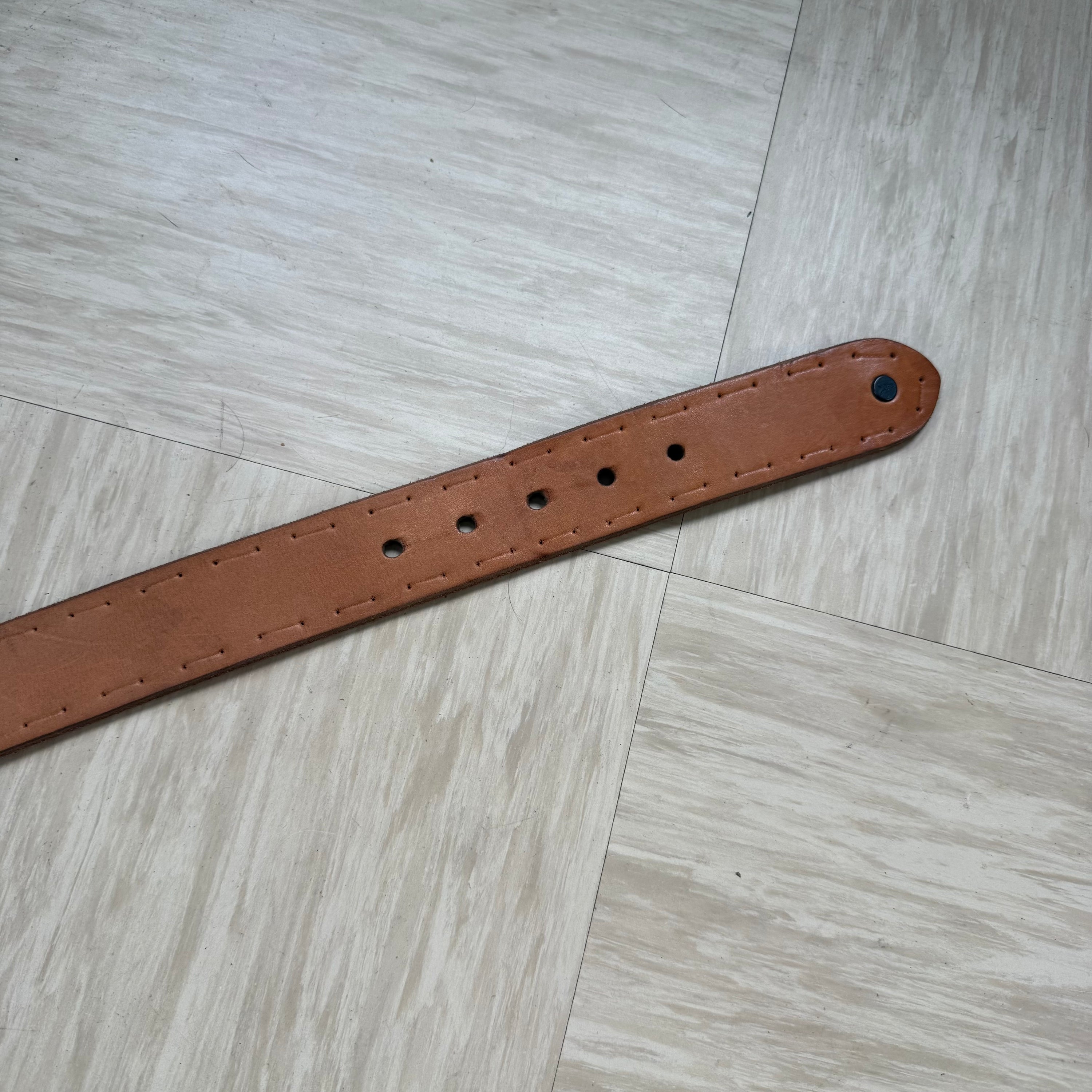 Allsaints 2000's light brown leather belt (OS)
