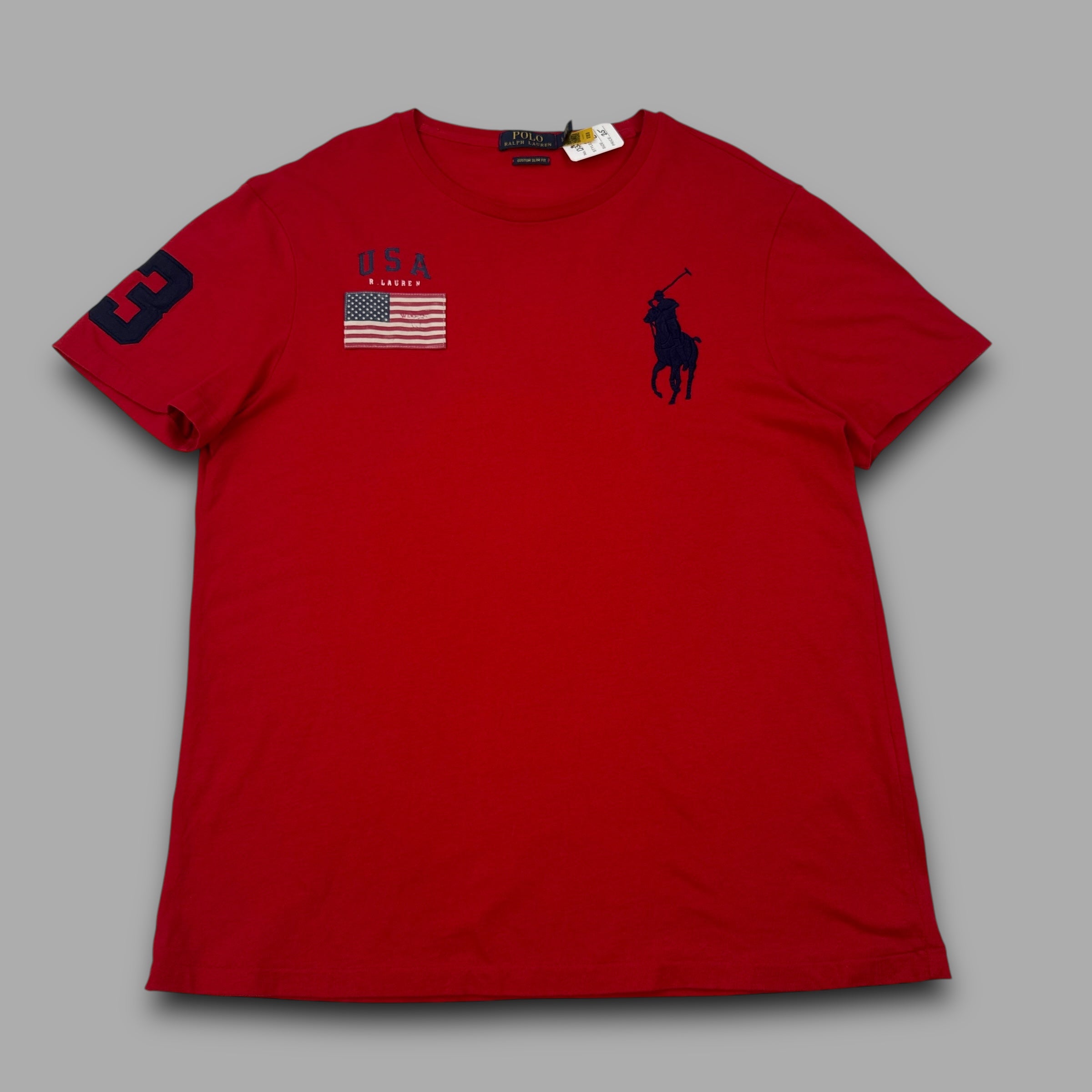 Ralph Lauren 2000's USA big pony embroidered tee (L)