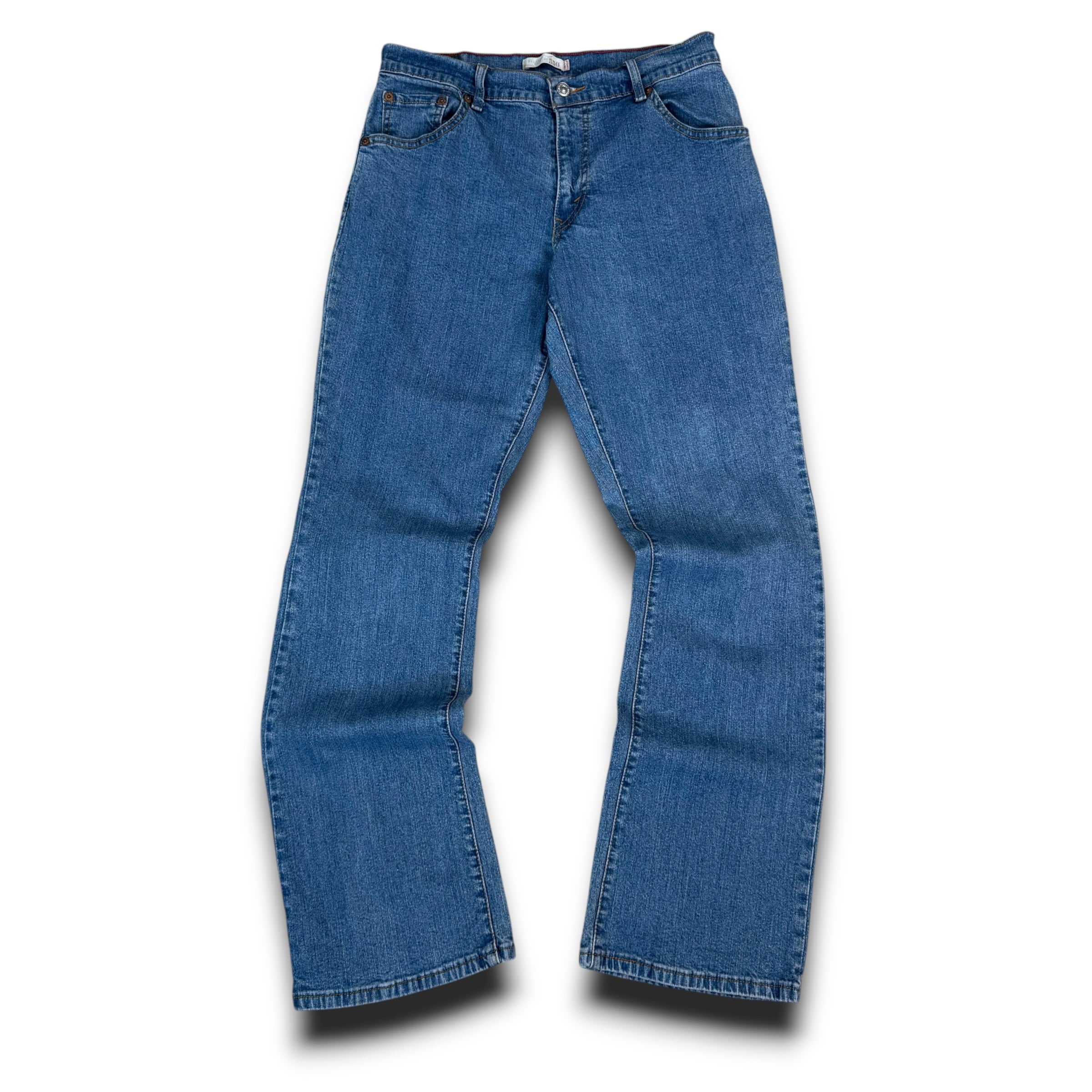 Levi's 550 2000's relaxed bootcut light washed denim jeans (S)