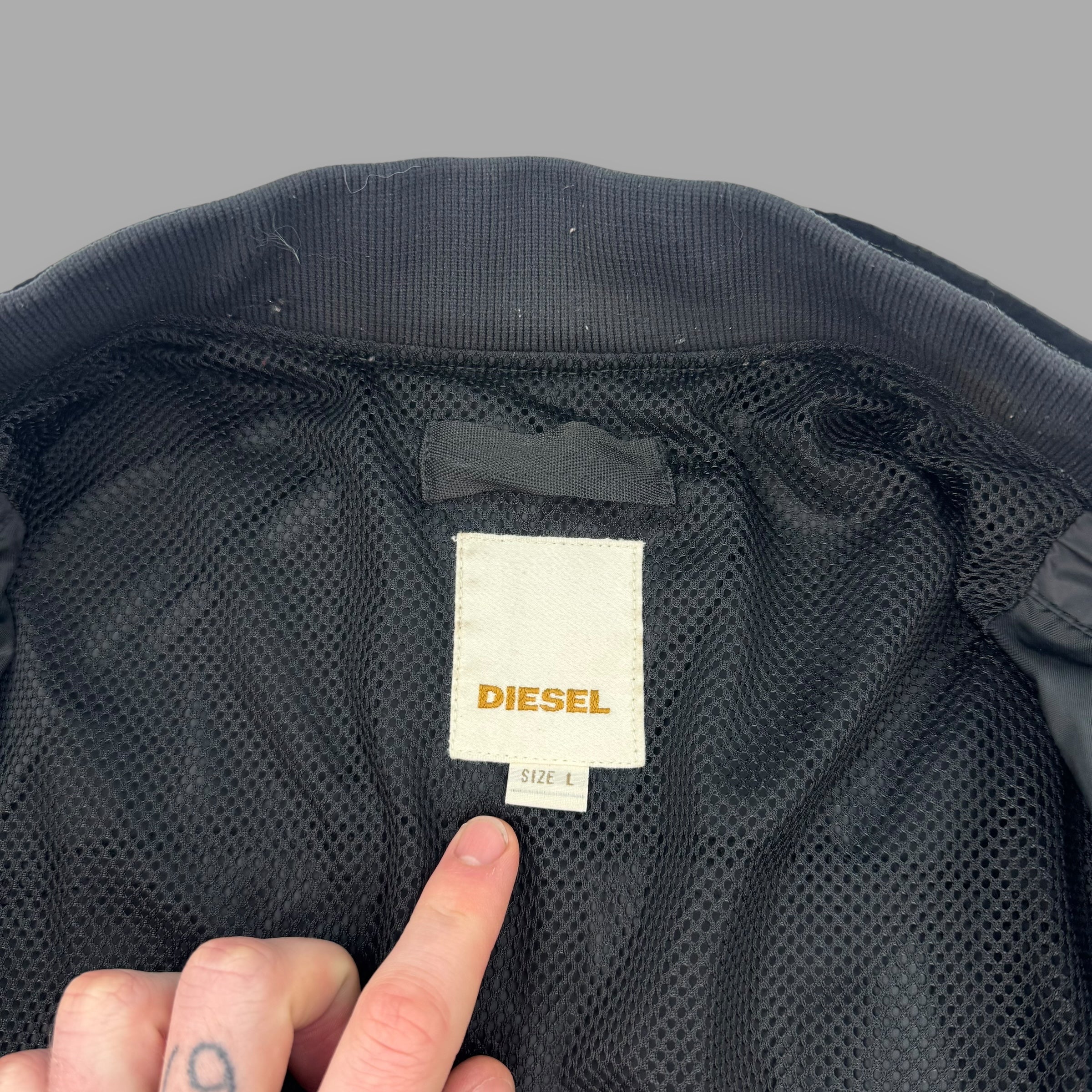 Diesel 2000's technical nylon contrast stitch lightweight jacket (L)